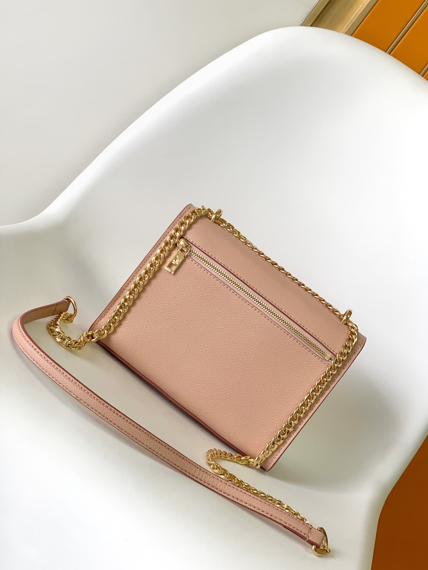 Louis Vuitton Soft Calfskin My Lockme Chain Bag  Rose Trianon Colorway M21217 High