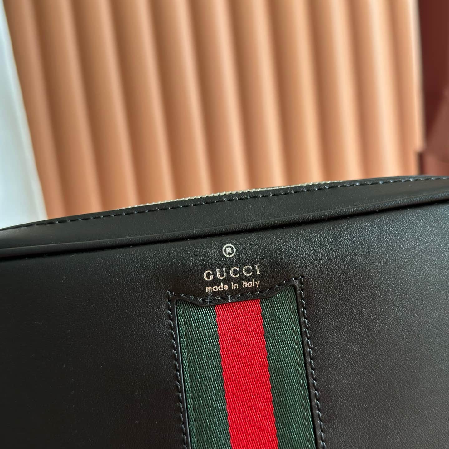 Gucci Web Trademark small crossbody bag Black soft leather ‎866982 High