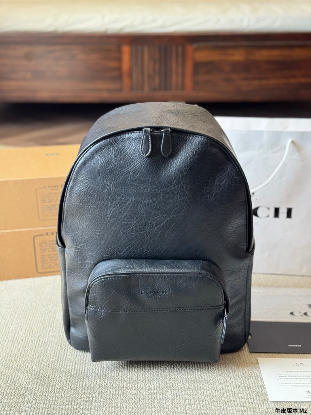 Coach Houston Backpack In Smooth calf leather