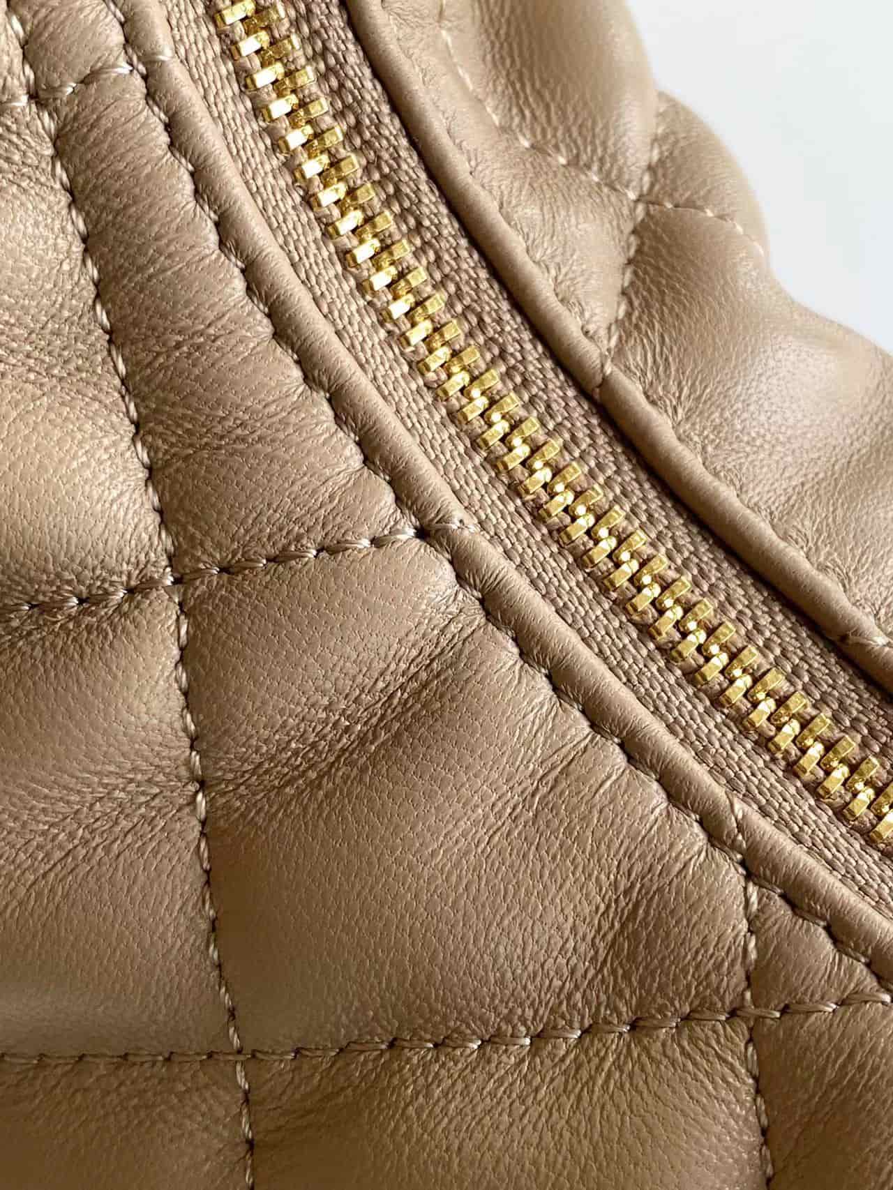 ICARINO in quilted nappa DARK BEIGE High