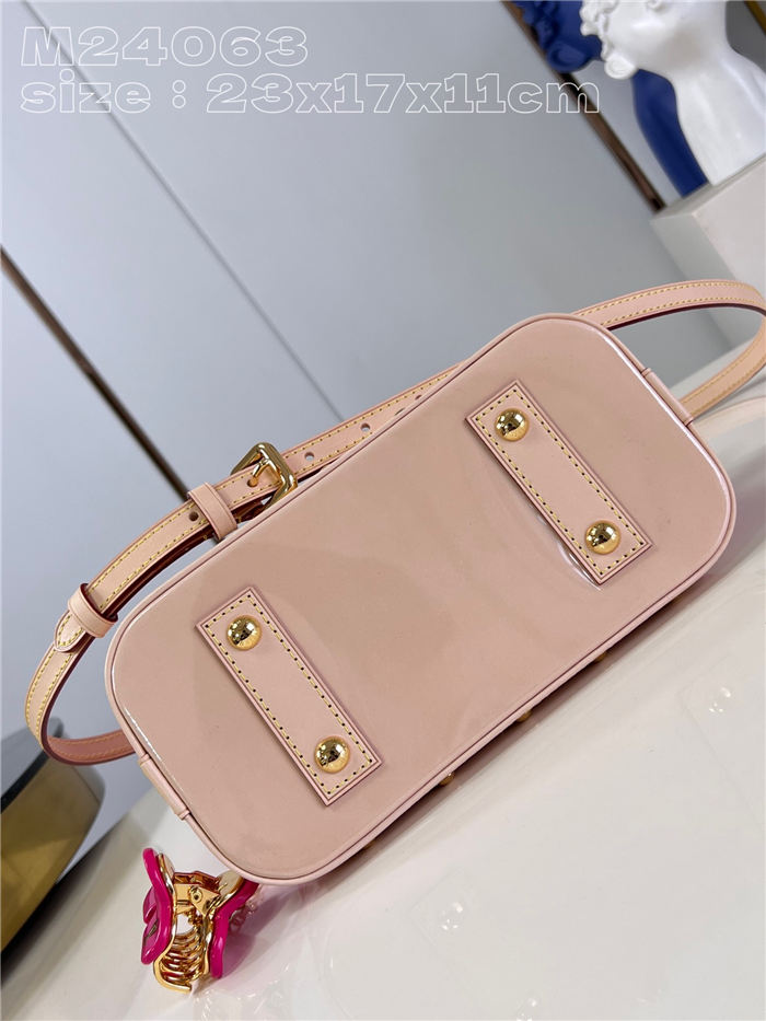 Louis Vuitton Alma BB Bag Monogram Vernis embossed cowhide leather M90611 High