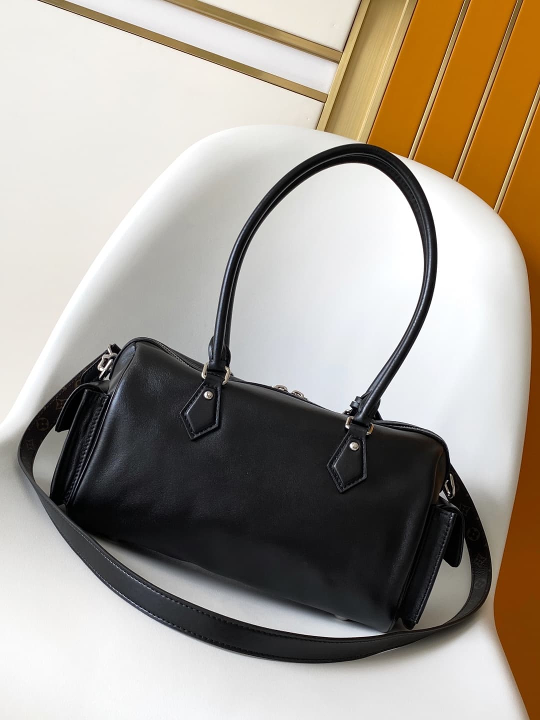 Louis Vuitton Speedy Cargo Vibe Black Lamb leather M12934 High