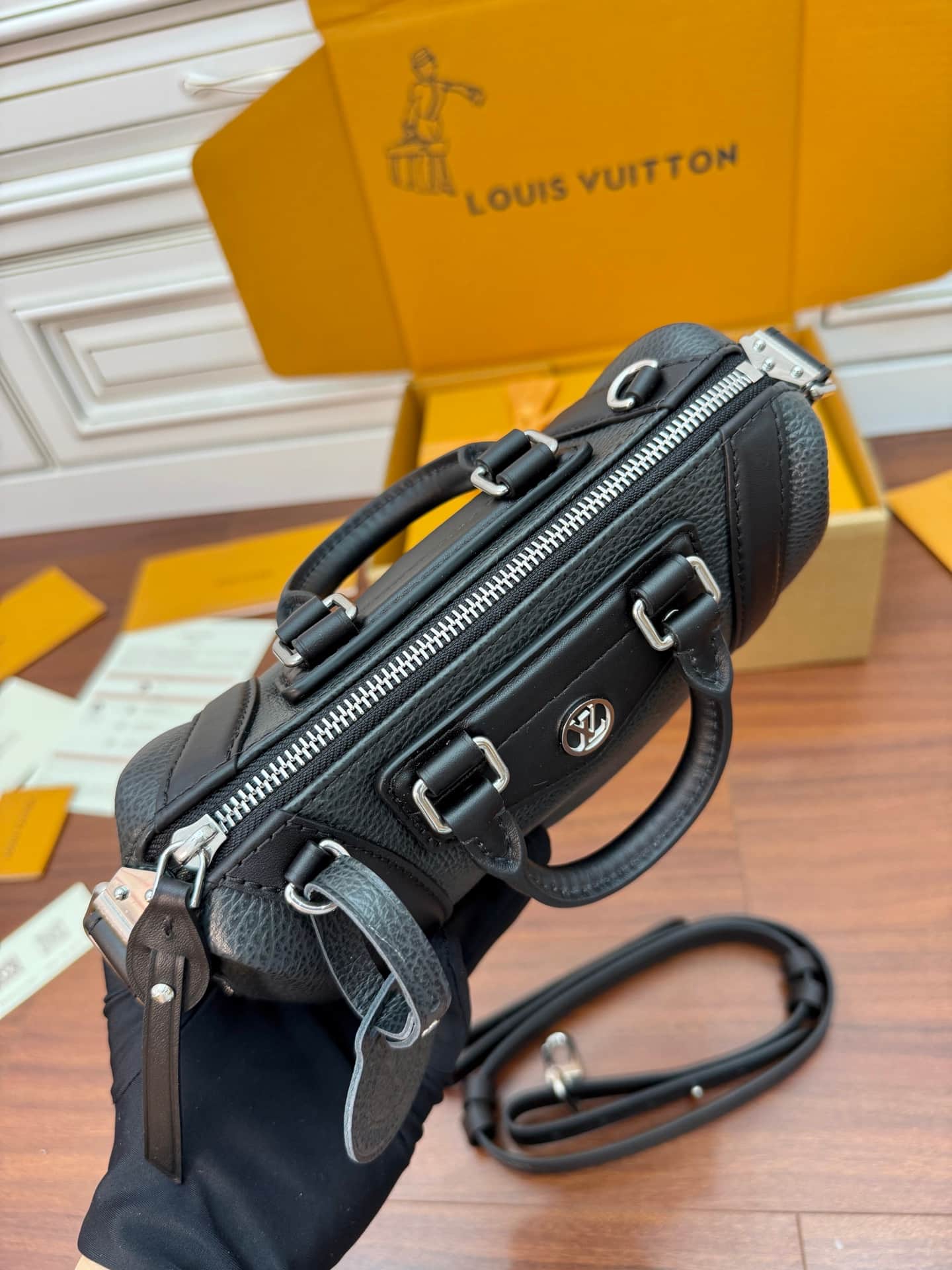Louis Vuitton Nano LV Biker Black Lambskin M14623 TOP