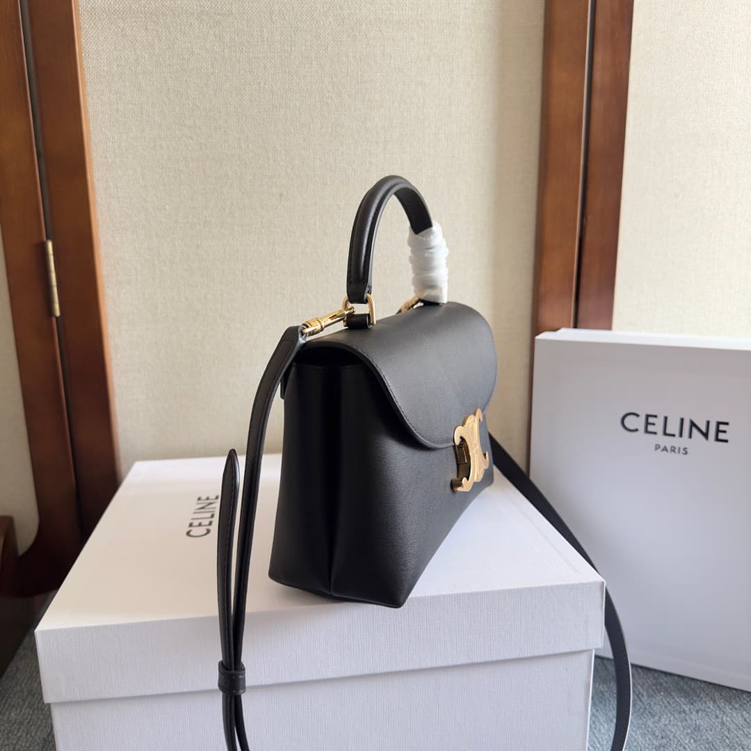 Celine Mini Nino bag in Black Supple Calfskin High