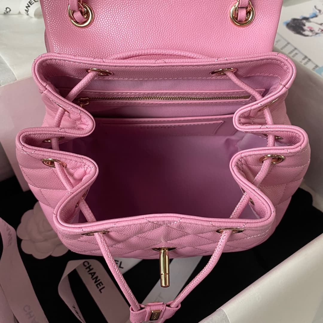 Chanel Urban Spirit Backpack Grained Calfskin & Gold-Metal AS4059 Lalic A
