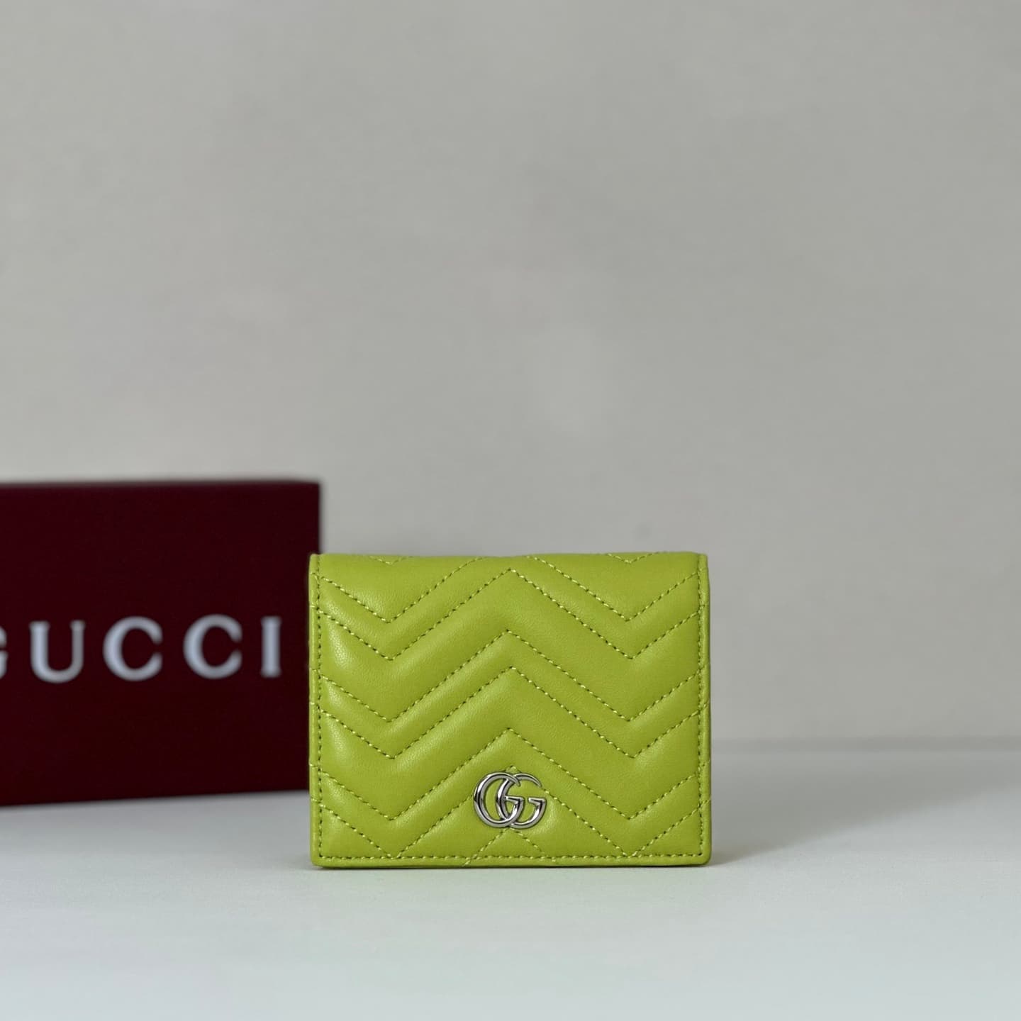 Gucci GG Marmont Small Wallet Green 466492 High