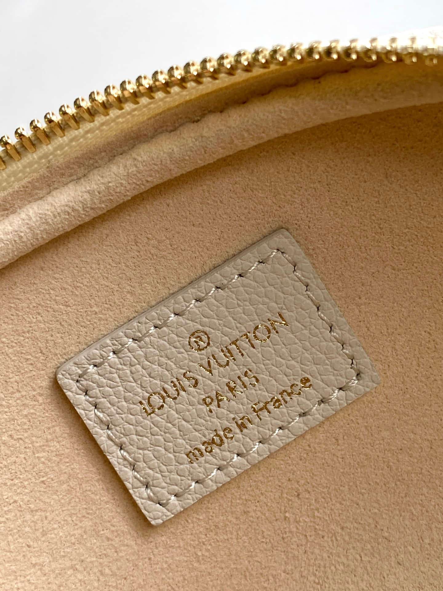 Louis Vuitton Mini Bumbag Cream Monogram Empreinte Leather M83275 High