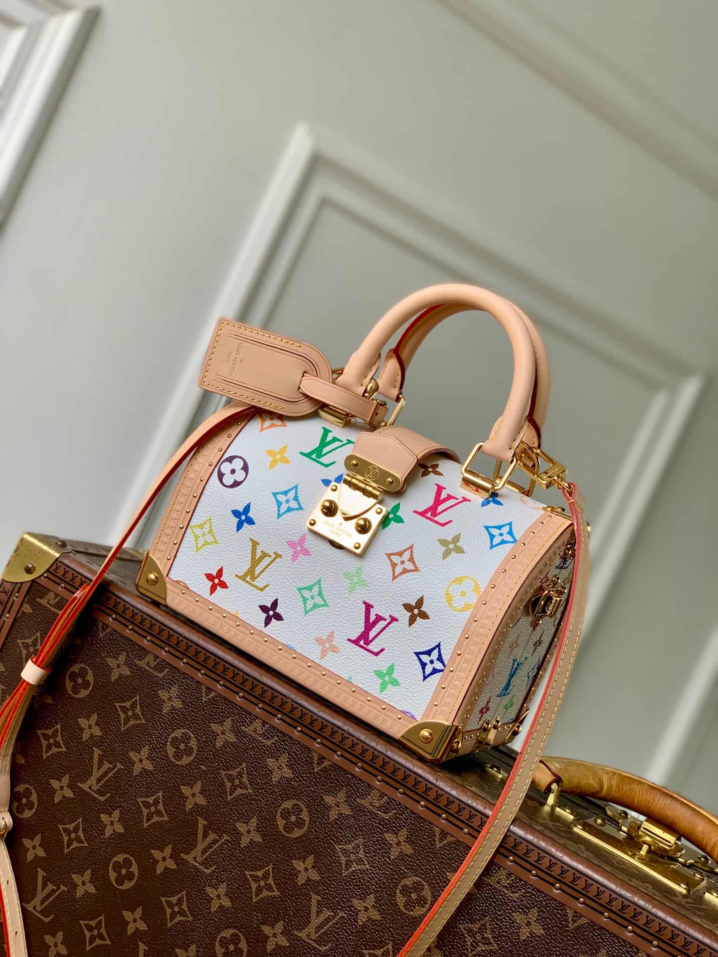 Louis Vuitton  x TM Speedy Trunk 20 Monogram Multicolore coated canvas M27833 High