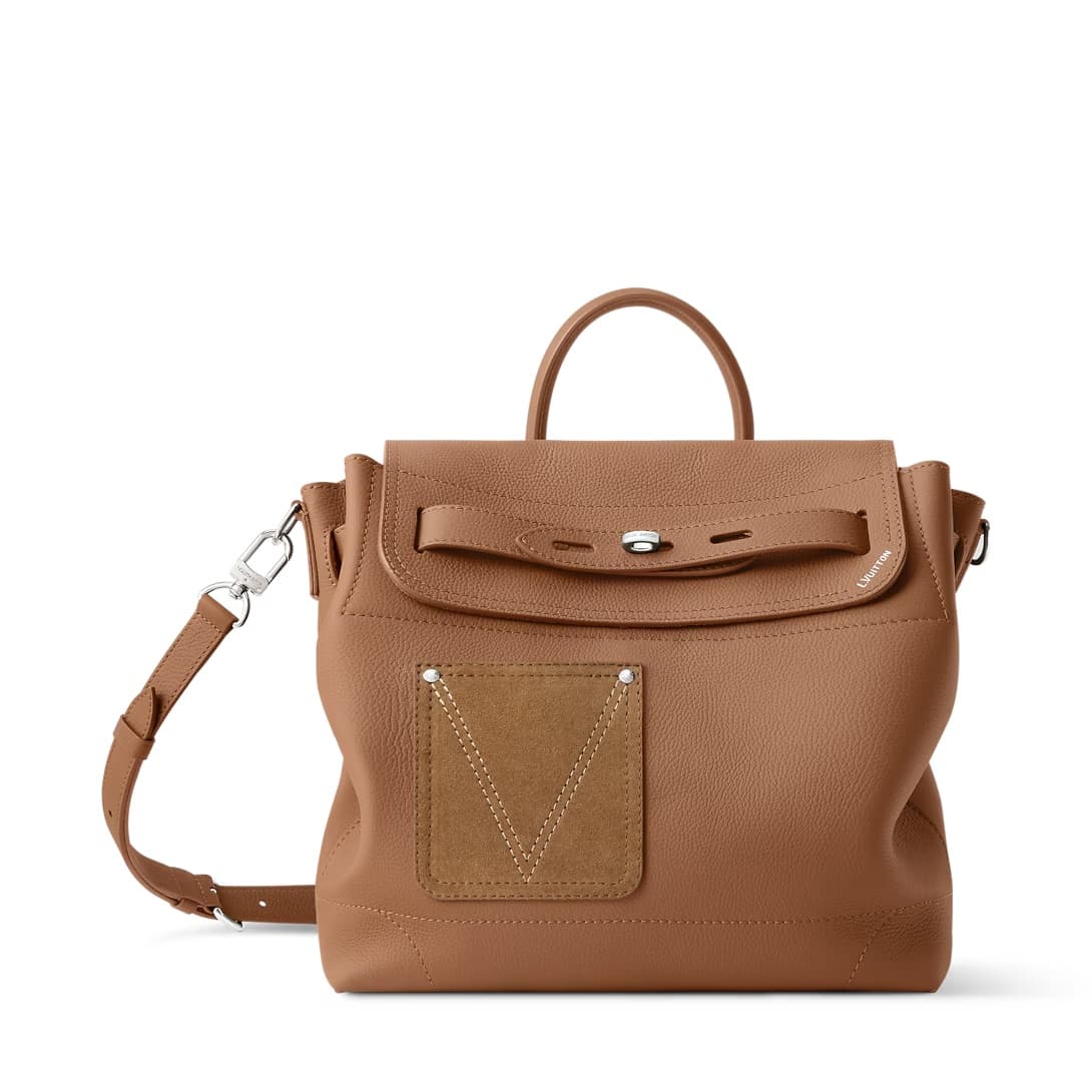 Louis Vuitton Steamer 30 Tan LV Touch calfskin leather M26758 TOP