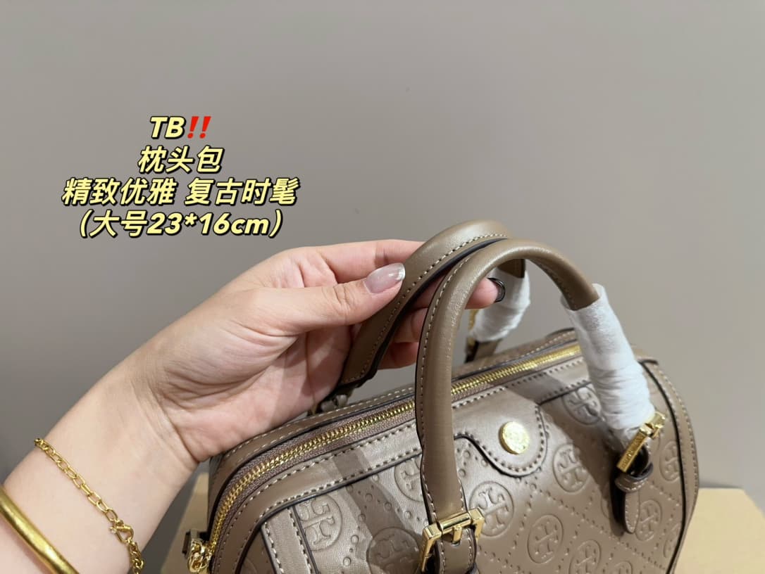 Tory Burch T MONOGRAM BARREL BAG
