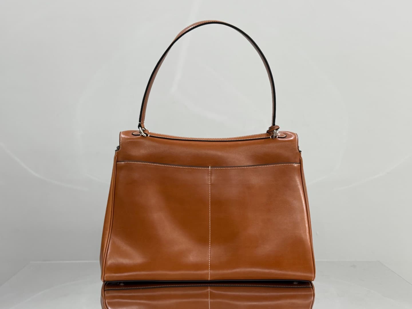Balenciaga Rodeo Large Bag in Tan Leather With Silver-Tone Metal TOP