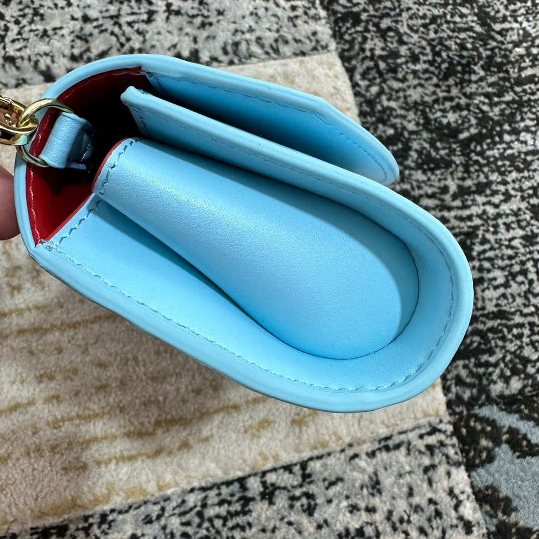 Christian Louboutin Loubi54 leather shoulder bag in blue High