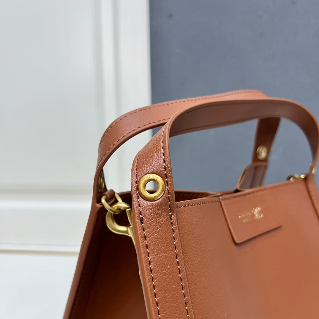 Celine SMALL CUBE BAG IN SUPPLE CALFSKIN SOFT TAN