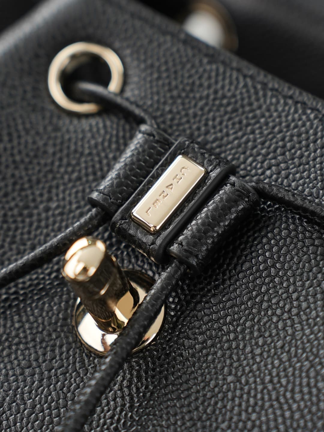 Chanel Mini Business Affinity Duma Backpack Grained Calfskin&Gold-Tone Metal Black AS3530 A