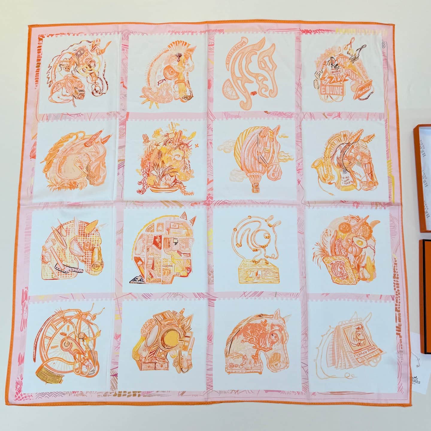 Hermes Chevaloscope Scarf 90