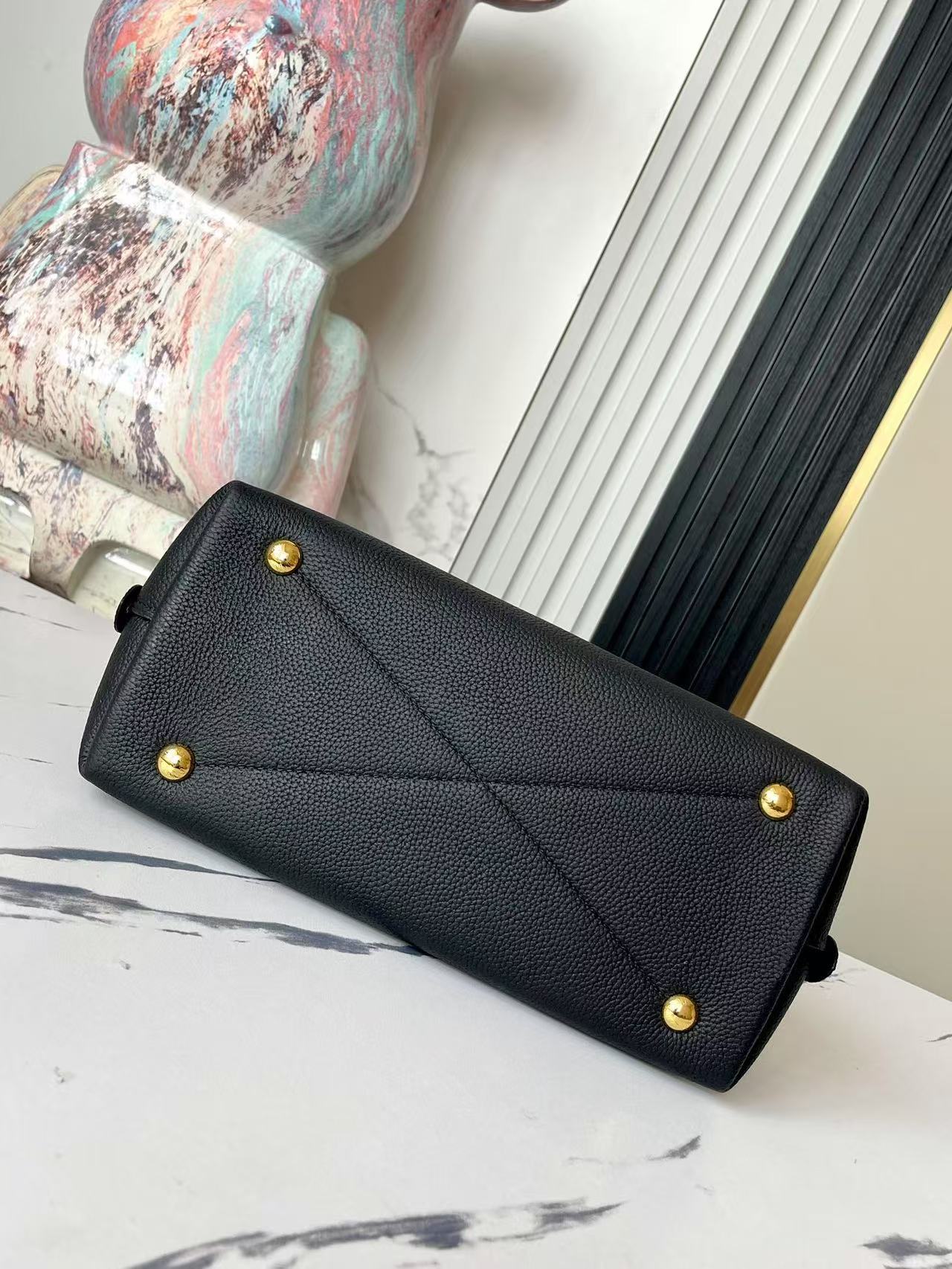 Louis Vuitton Alma PM Bag Monogram Empreinte M44832 Black High