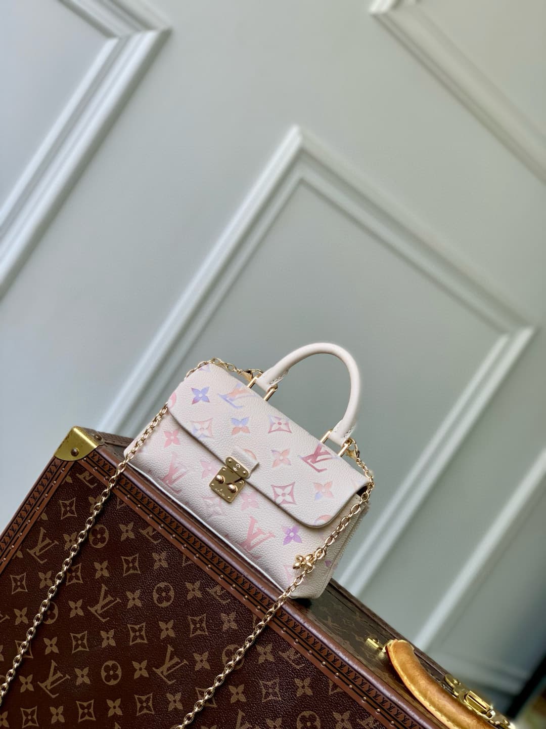 Louis Vuitton Nano Madeleine Embossed grained cowhide leather M25596 Dream Beige High