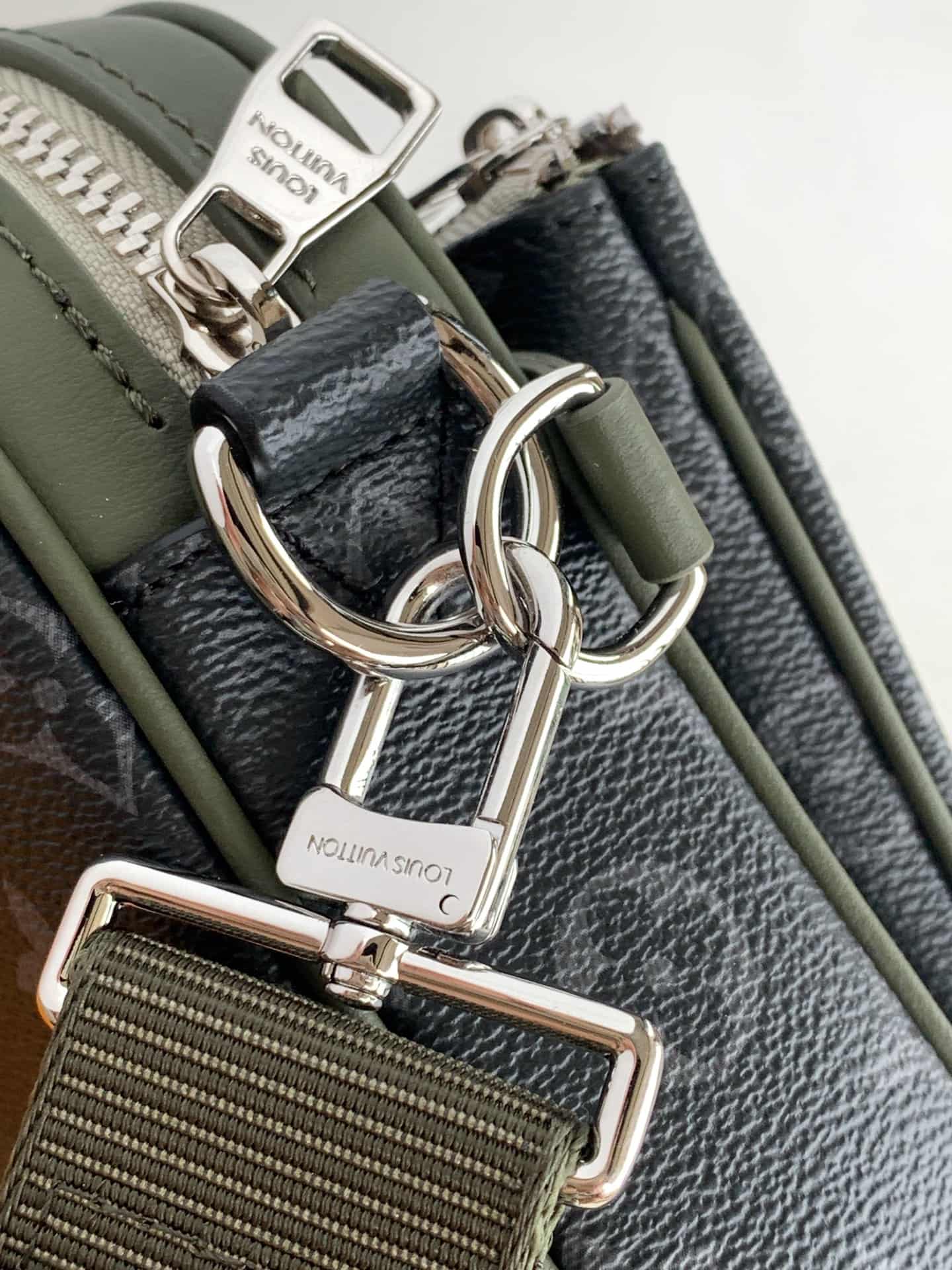 Louis Vuitton Trio Messenger Khaki Green Monogram Eclipse coated canvas M28628 High