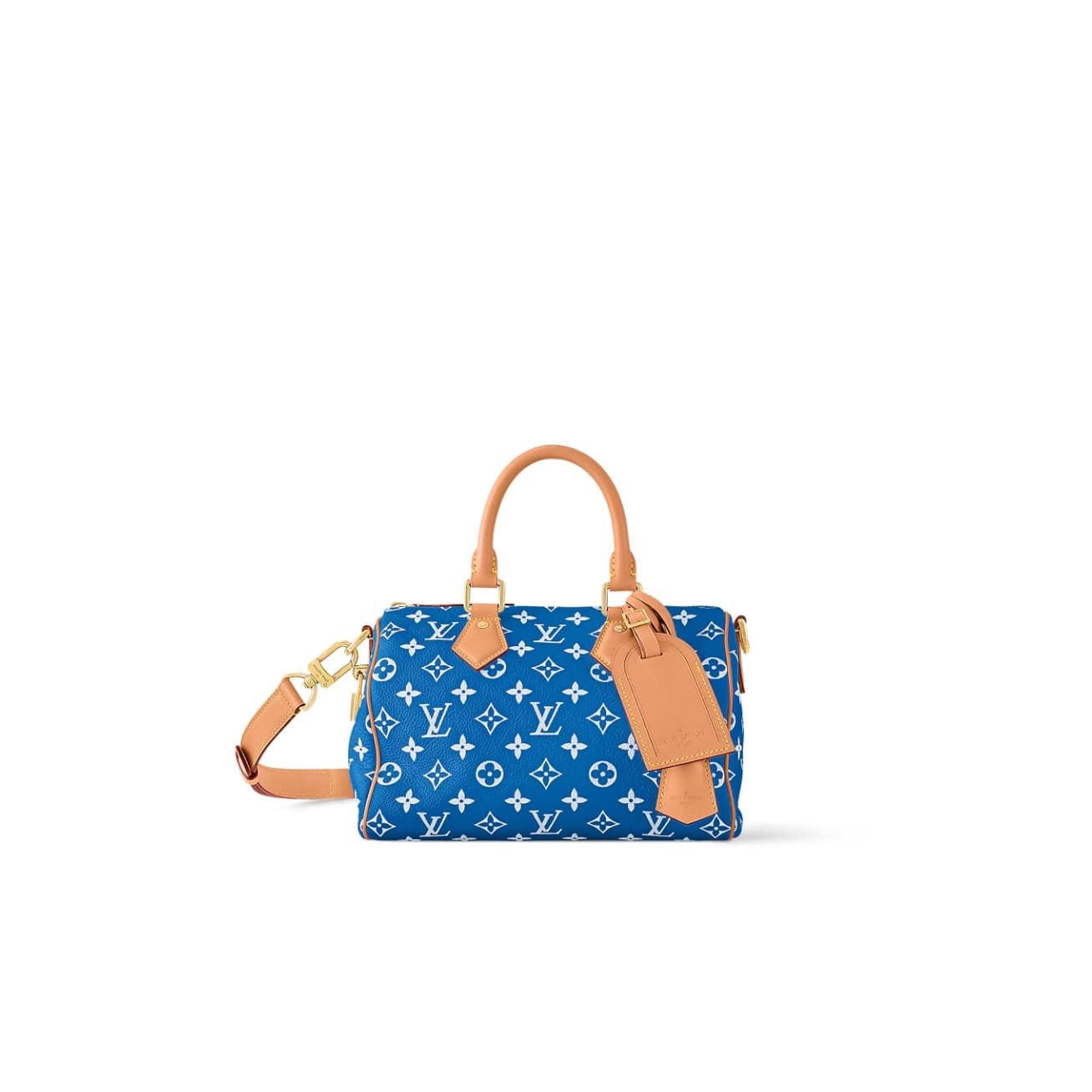 Louis Vuitton Speedy P9 Bandoulière 25 Soft calfskin Monogram Leather M24424 Blue TOP