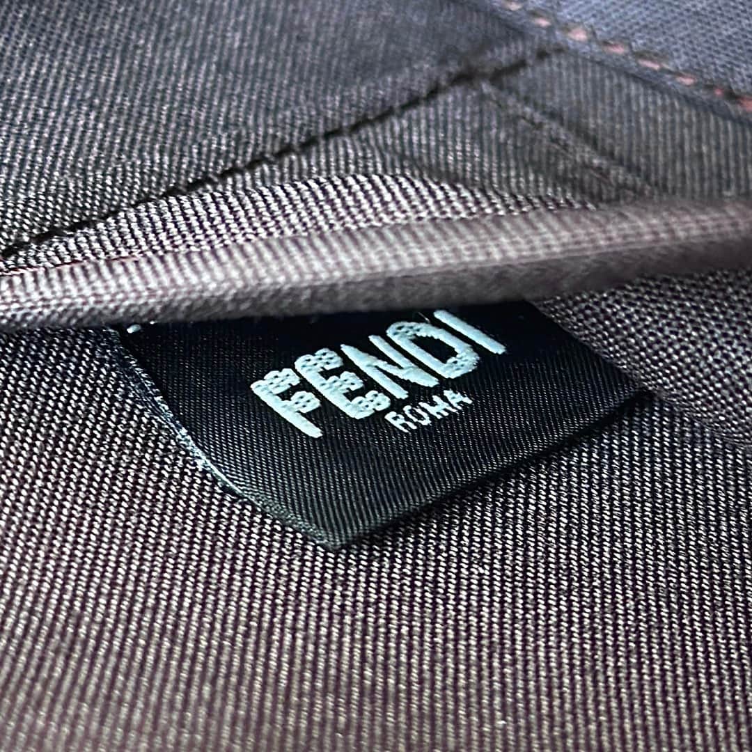 Fendi Vanity Tobacco Brown FF Jacquard Fabric Mini-bag Brown High