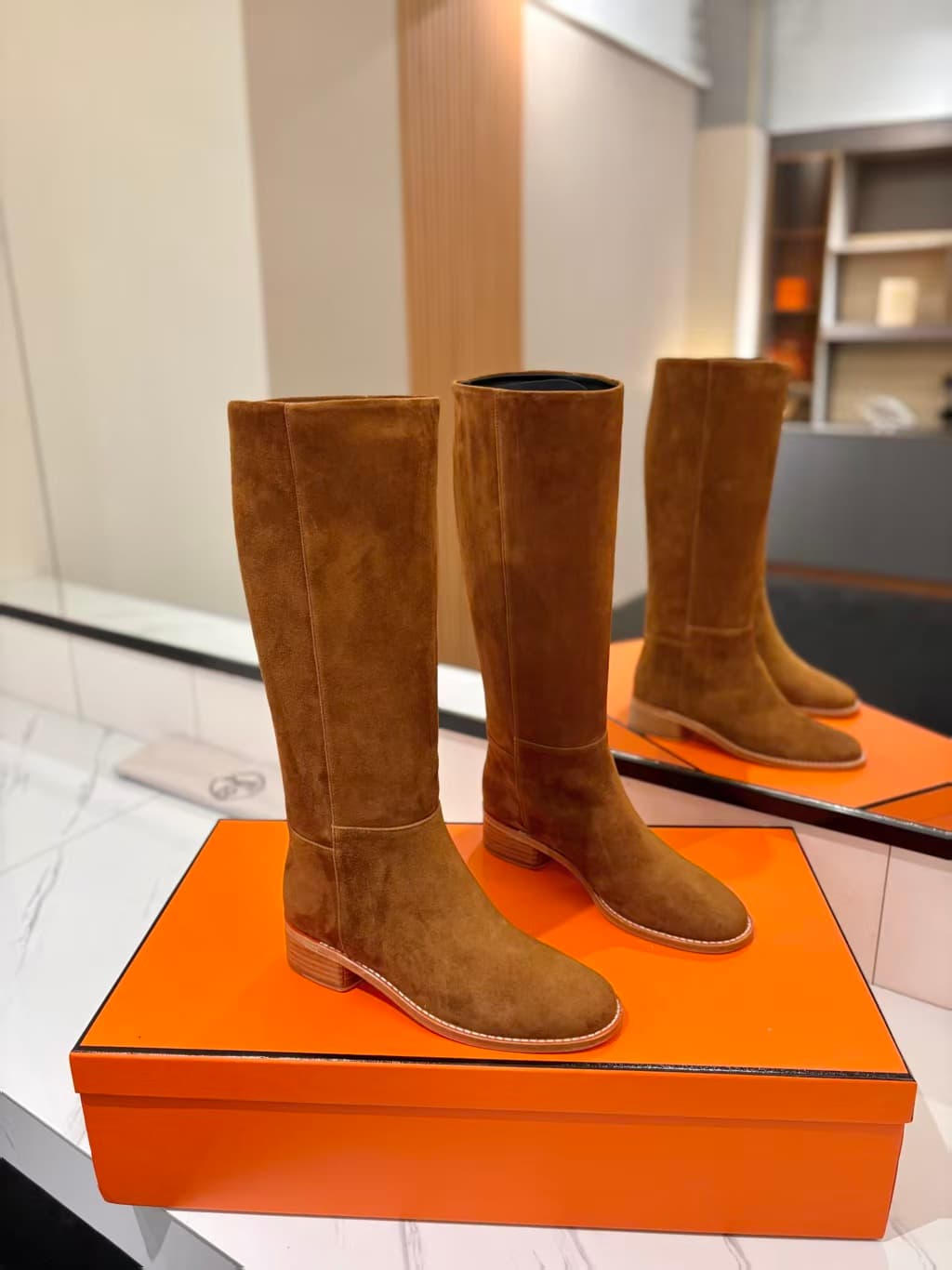 Hermès Suede Boots