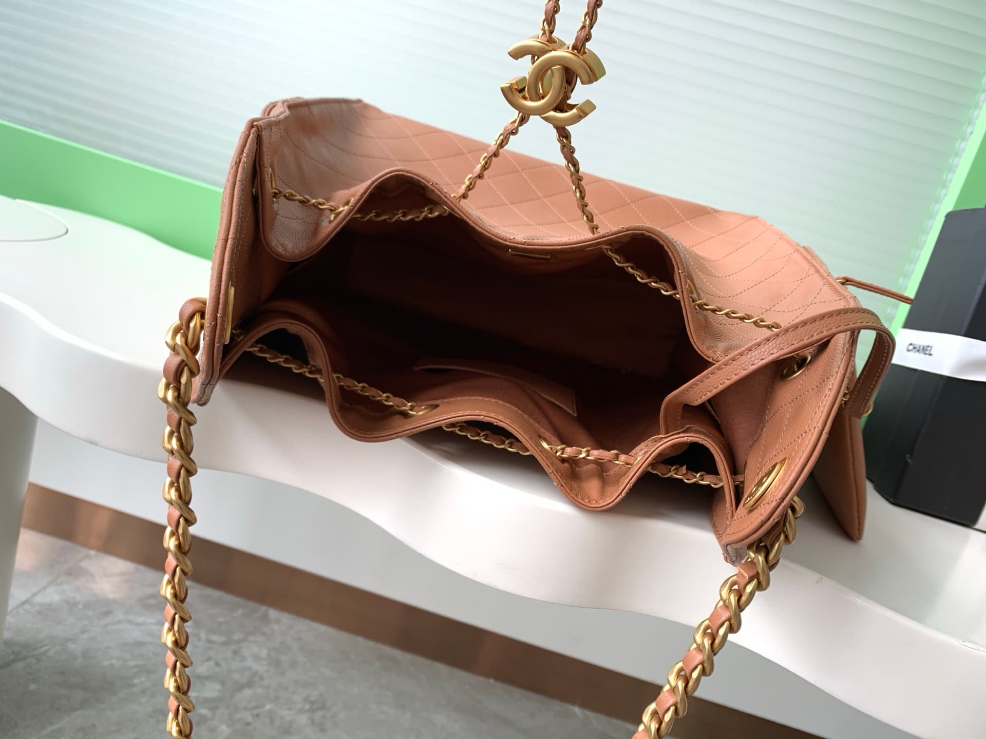 Chanel 25 Medium Hobo Medium handbag AS5311 Grained Calfskin & Gold-tone Metal Brown A