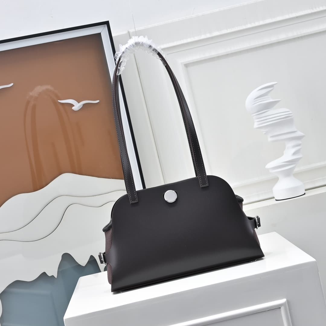 Hermes Tablier Sellier bag in Hunter cowhide Swift calfskin and H canvas WAX High