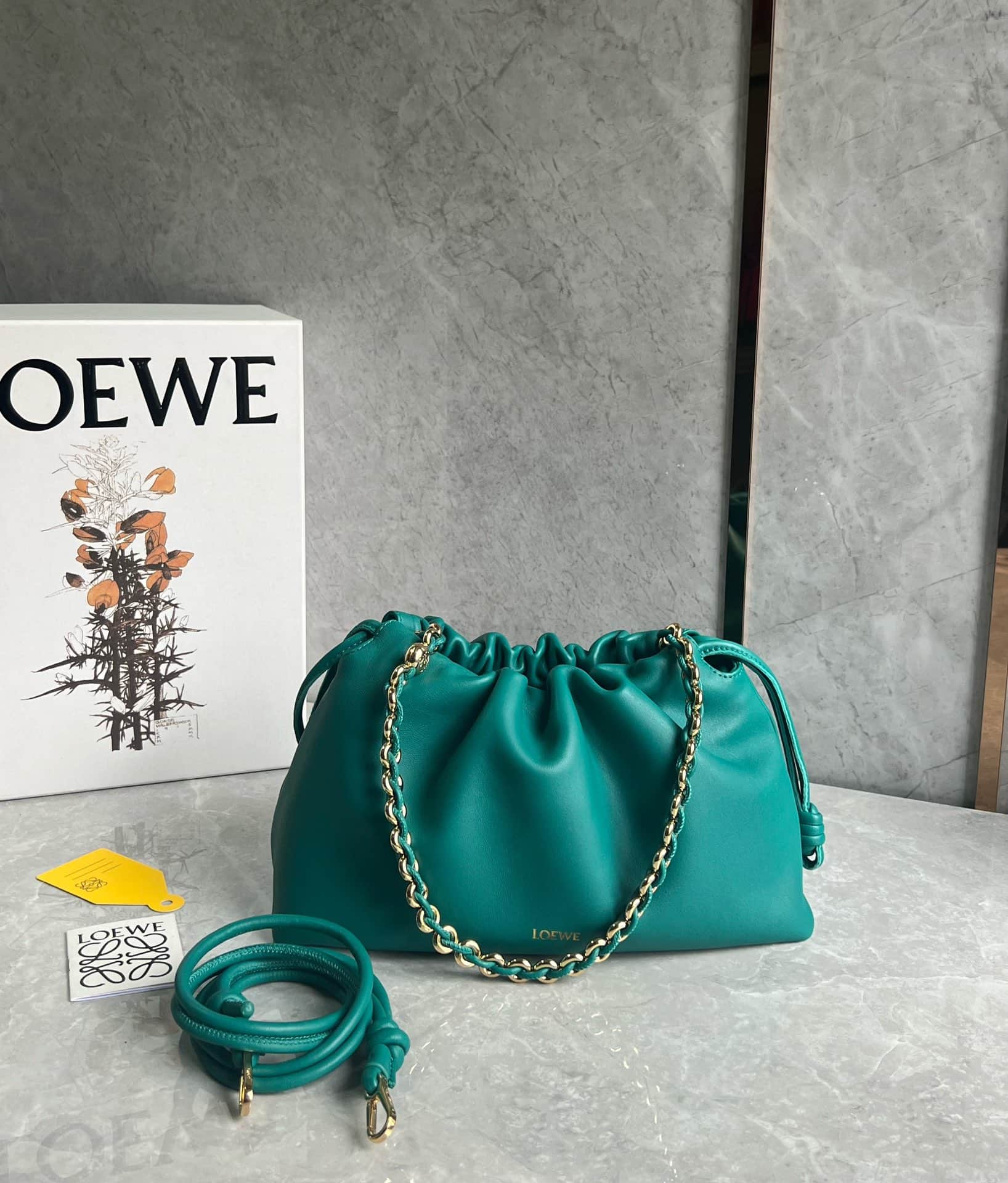 Flamenco purse Medium in mellow nappa lambskin High