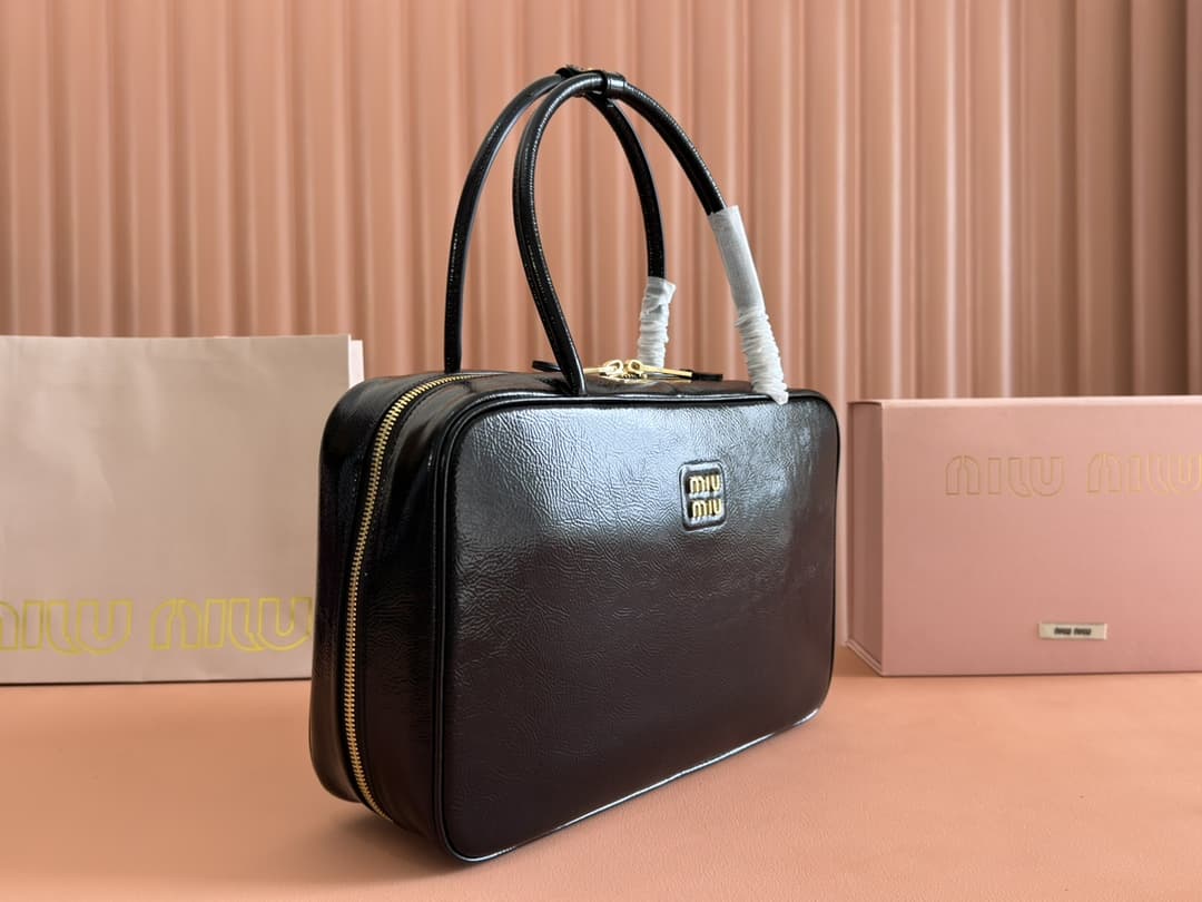 Miu Miu Beau Leather Top Handle Bag High