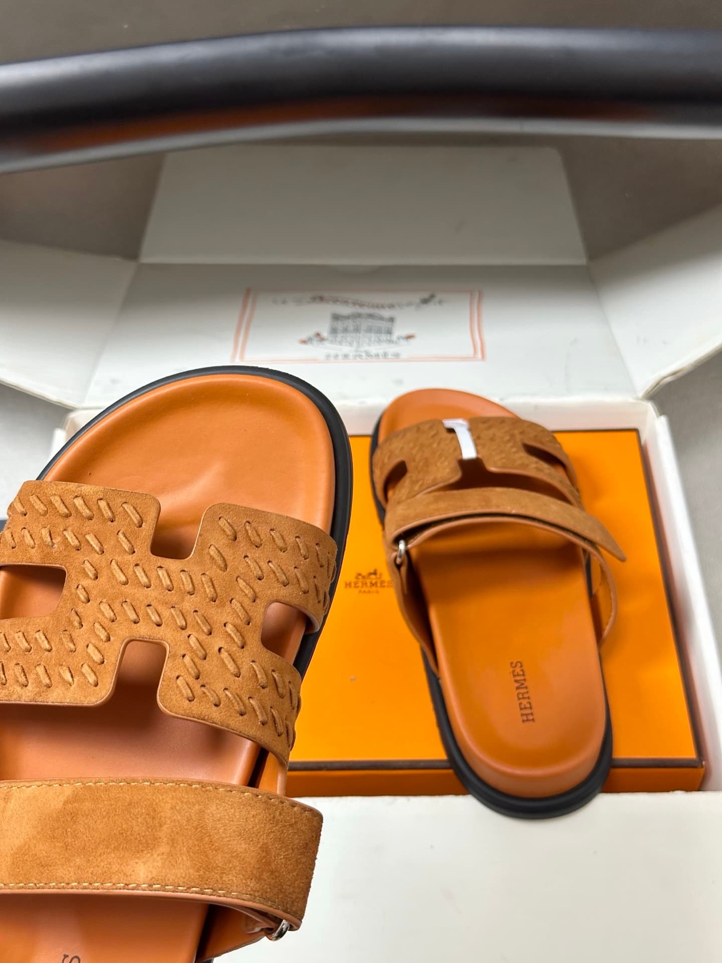 Hermès Chypre braided suede sandals Women