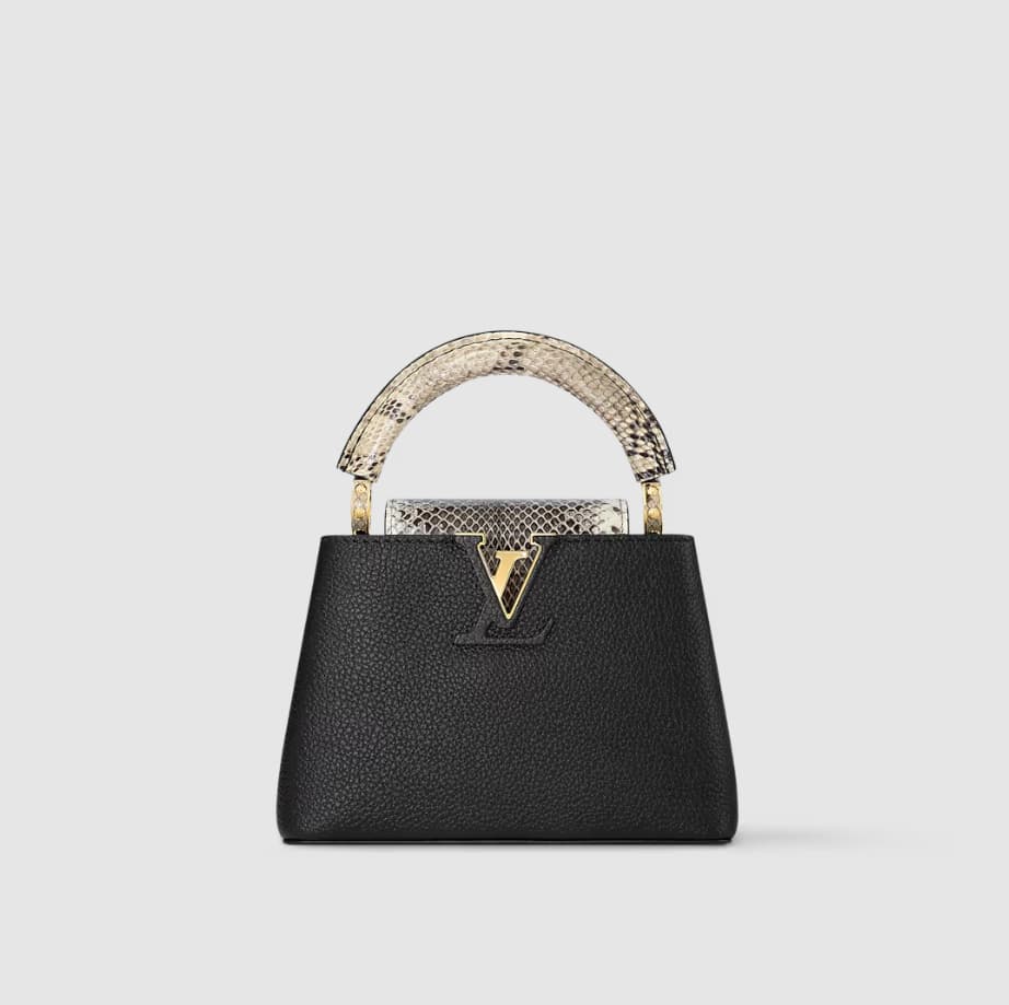Louis Vuitton CAPUCINES Mini Taurillon Black M95509 Top