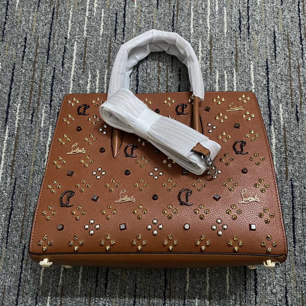 Christian Louboutin Paloma Medium Bag Calf Leather And Spikes High