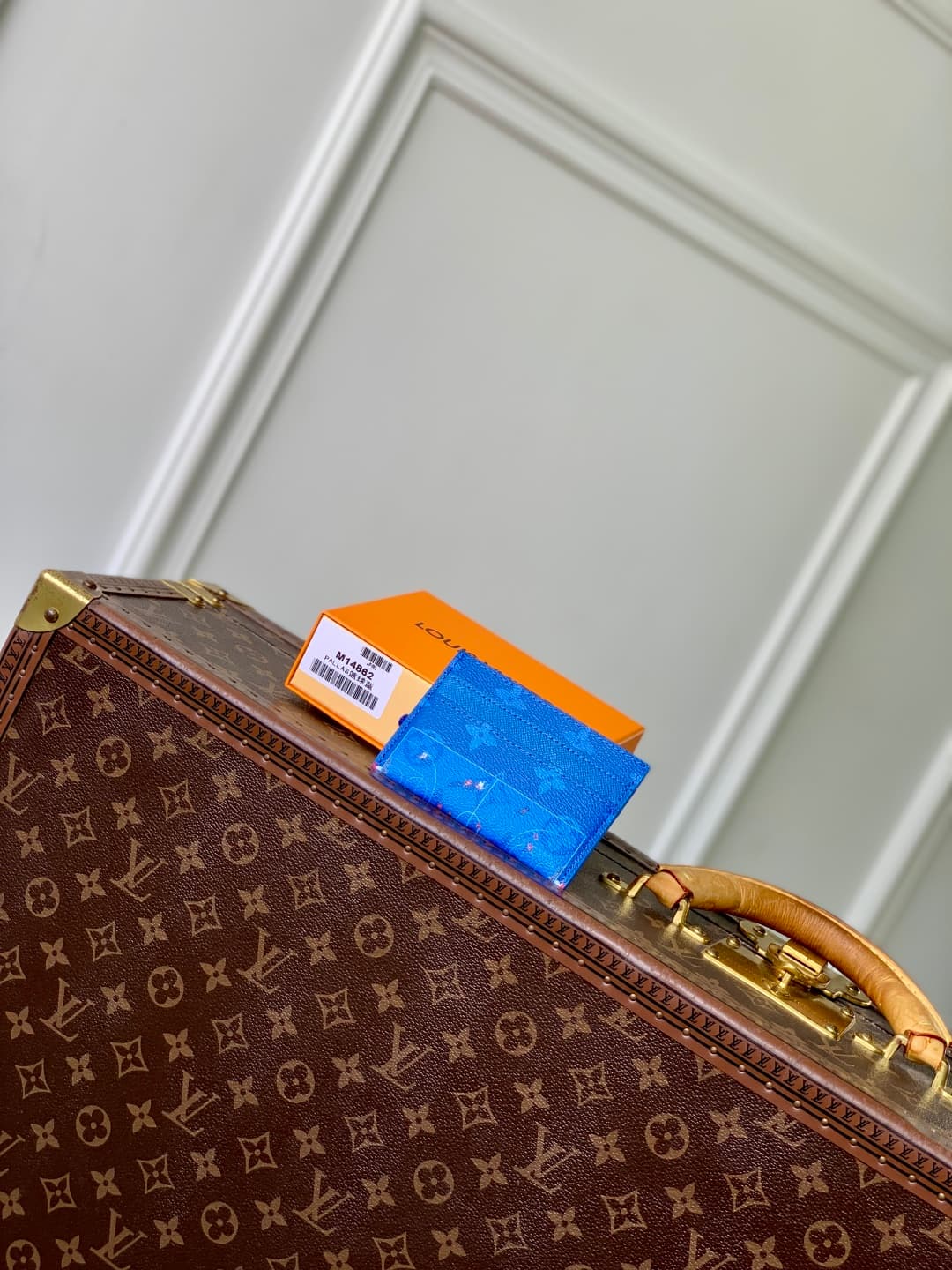Louis Vuitton Double Card Holder Colored Monogram coated canvas M14862 Blue lagoon High