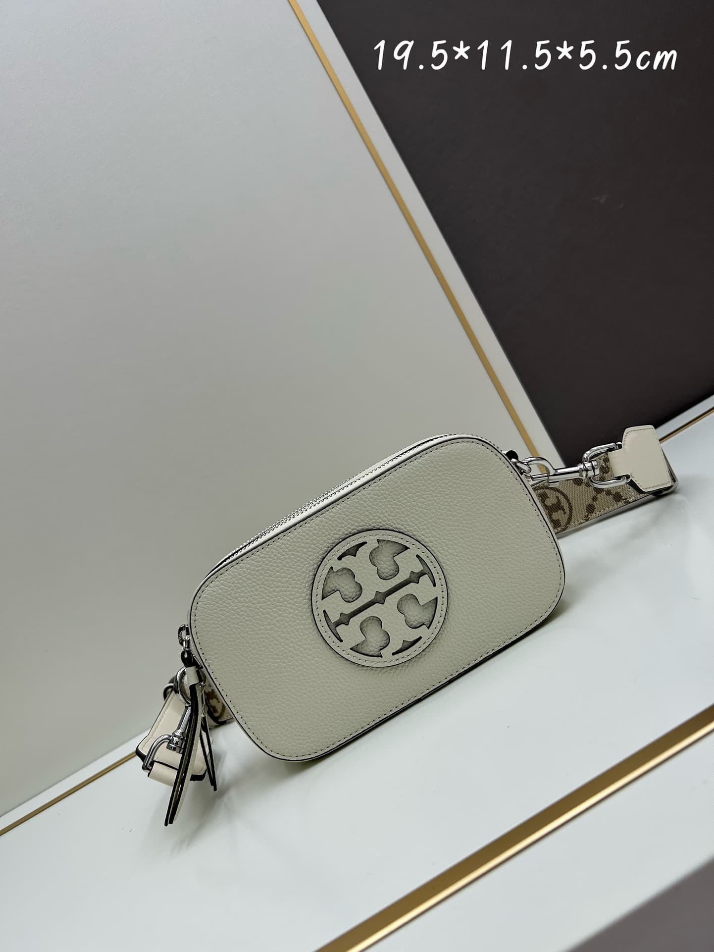 Tory Burch Mini Miller Crossbody Bag White Leather High
