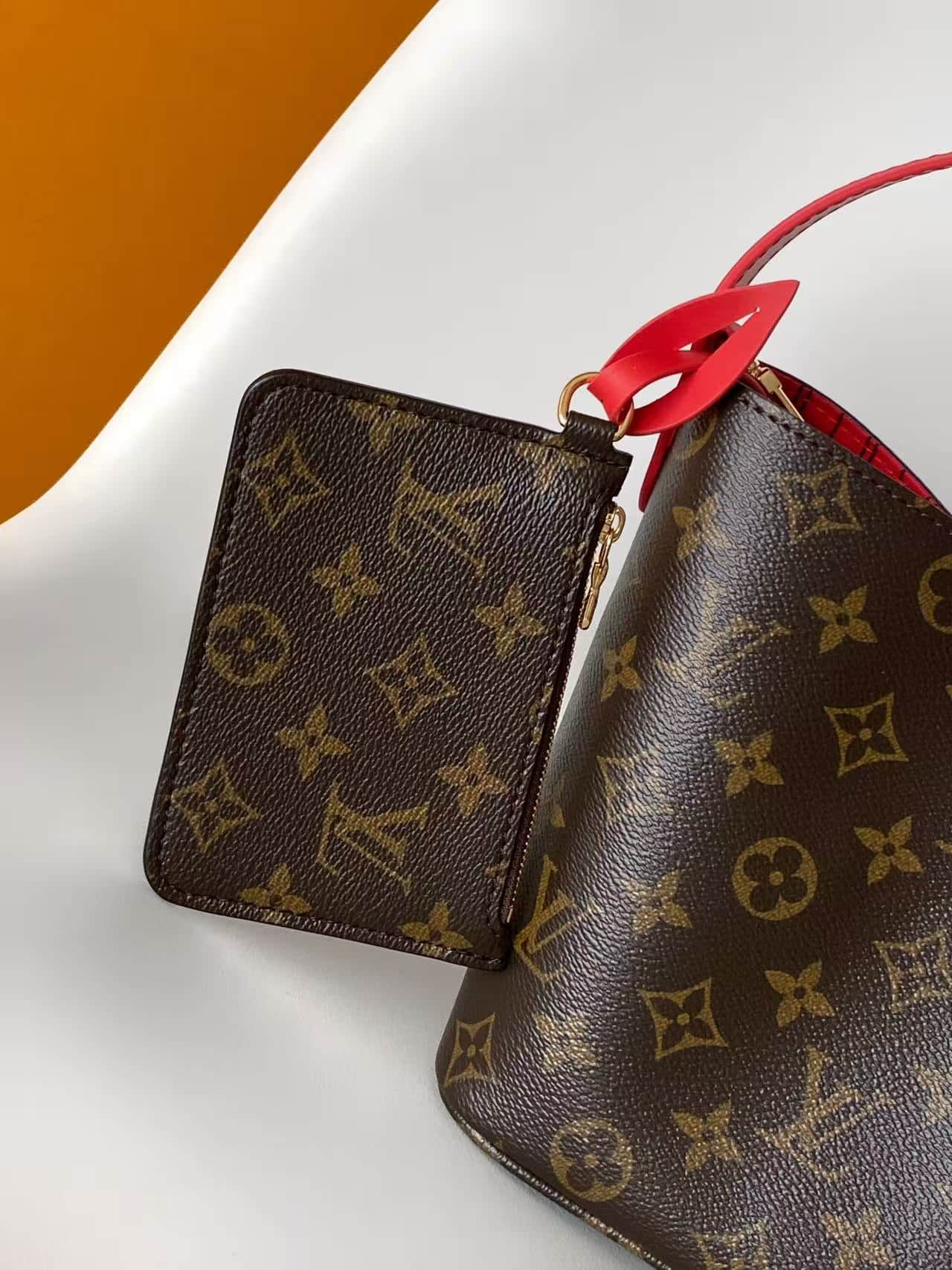 Louis Vuitton All In BB Monogram/Sari Red Coated canvas M28317 High