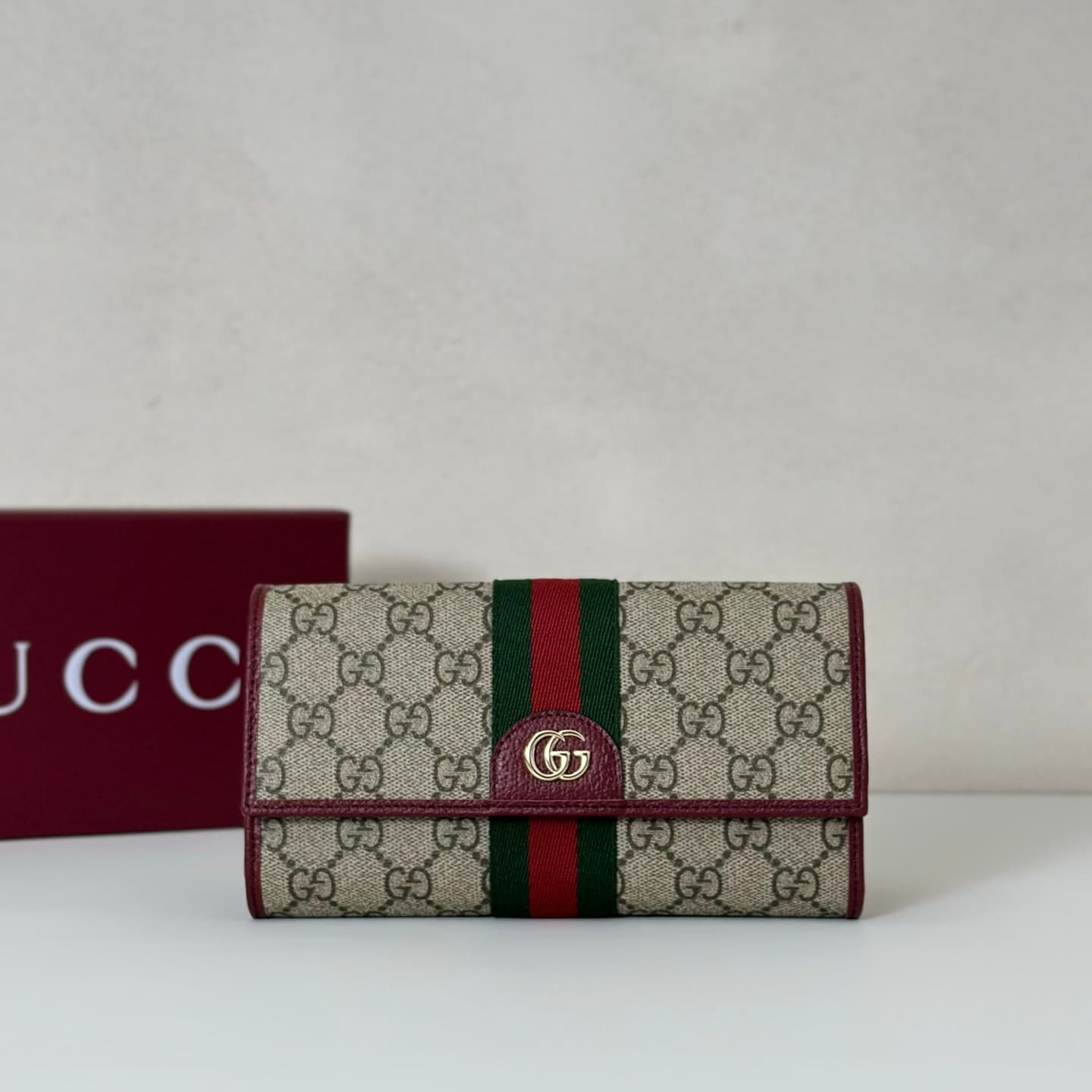 Gucci Ophidia continental wallet Burgundy 838485 High