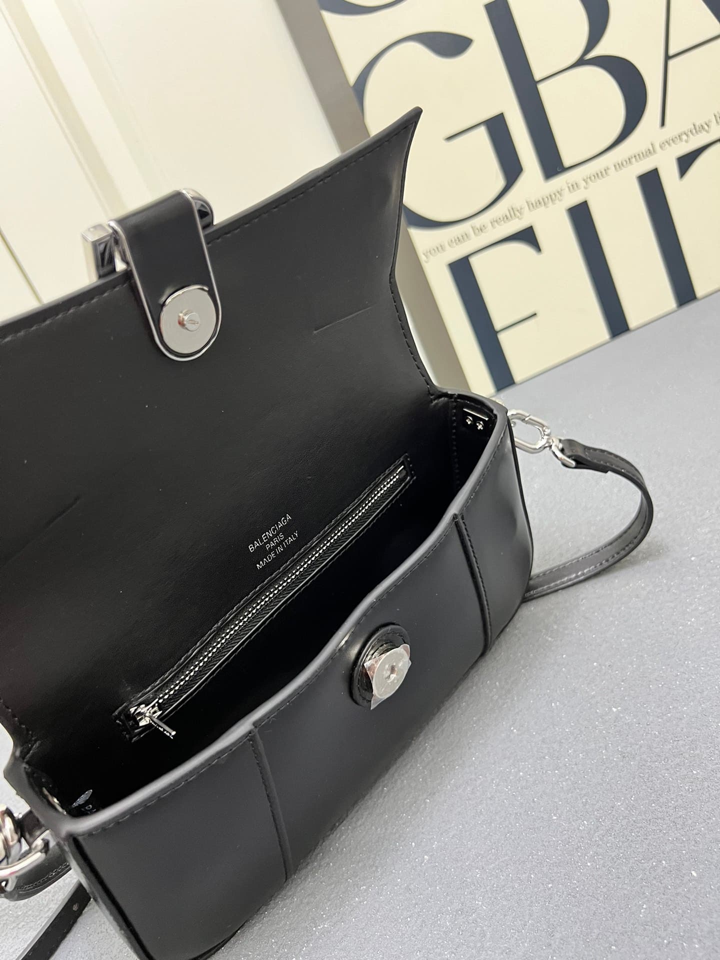 Balenciaga Hourglass sling bag balck High