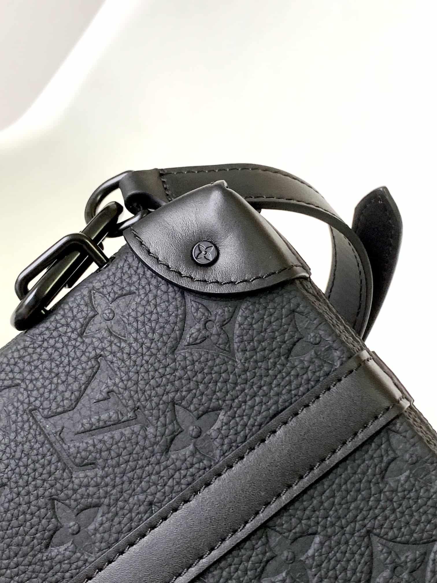 Louis Vuitton Soft Trunk Wallet Black Taurillon Monogram leather M80224 High