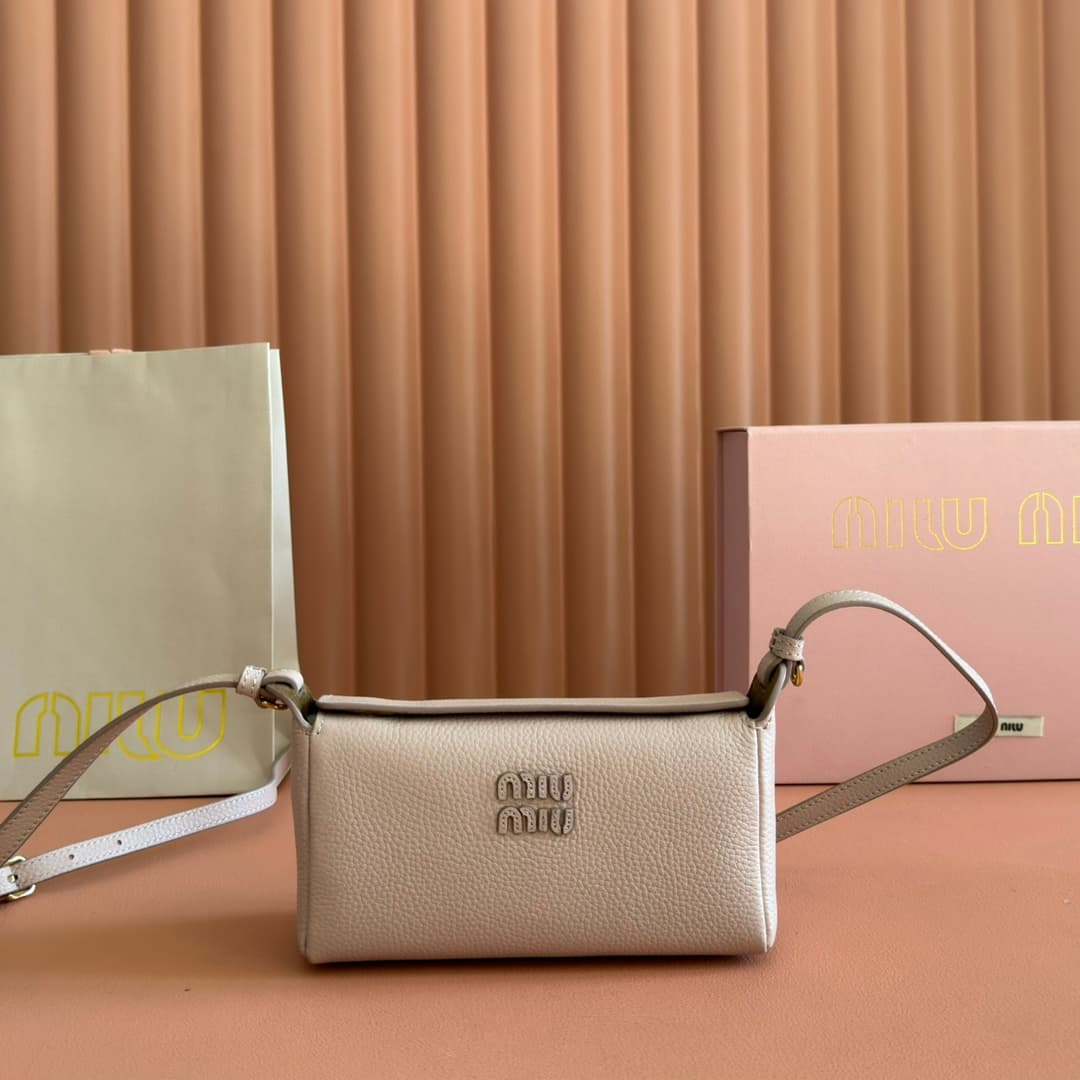 Miu Miu Nappa Calfskin leather pouch Cord 5BE097 TOP