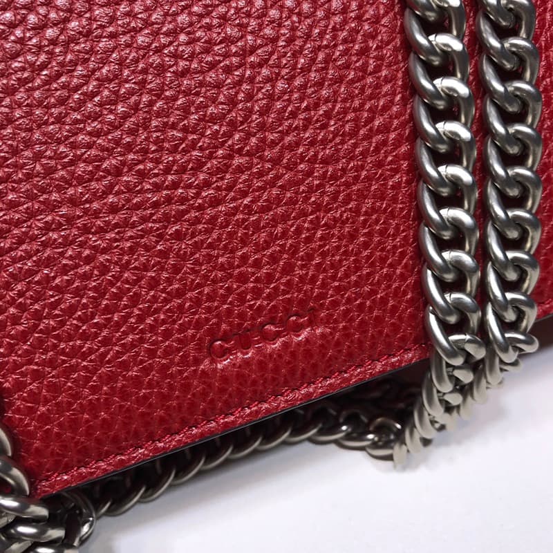 Dionysus Leather mini Bag 421970 Red High