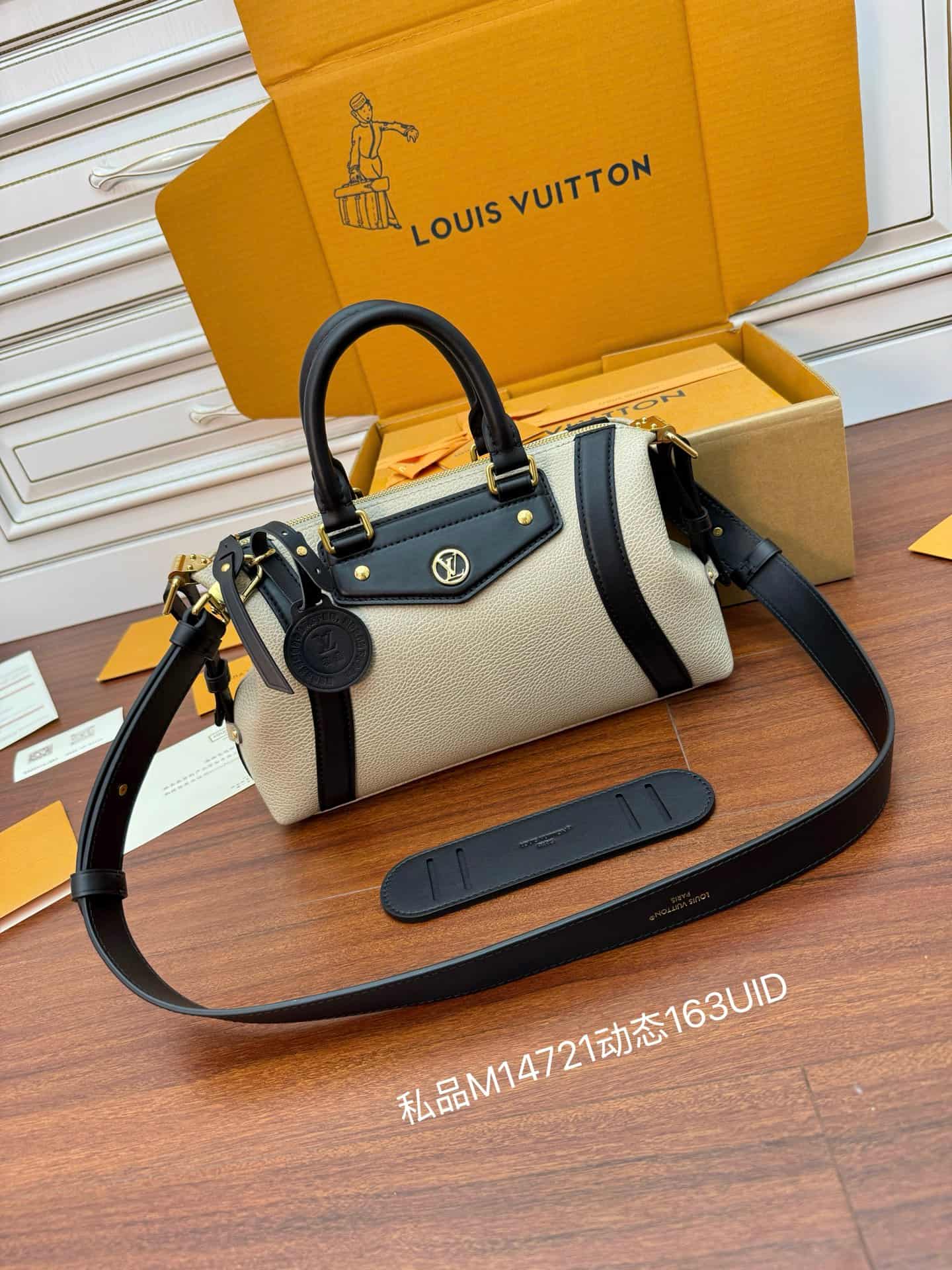 Louis Vuitton LV Biker PM Gray Lambskin leather M14721 TOP