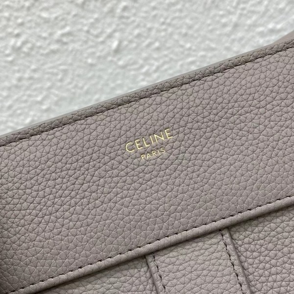 Celine Medium Cabas De France Bag In Grey Leather High