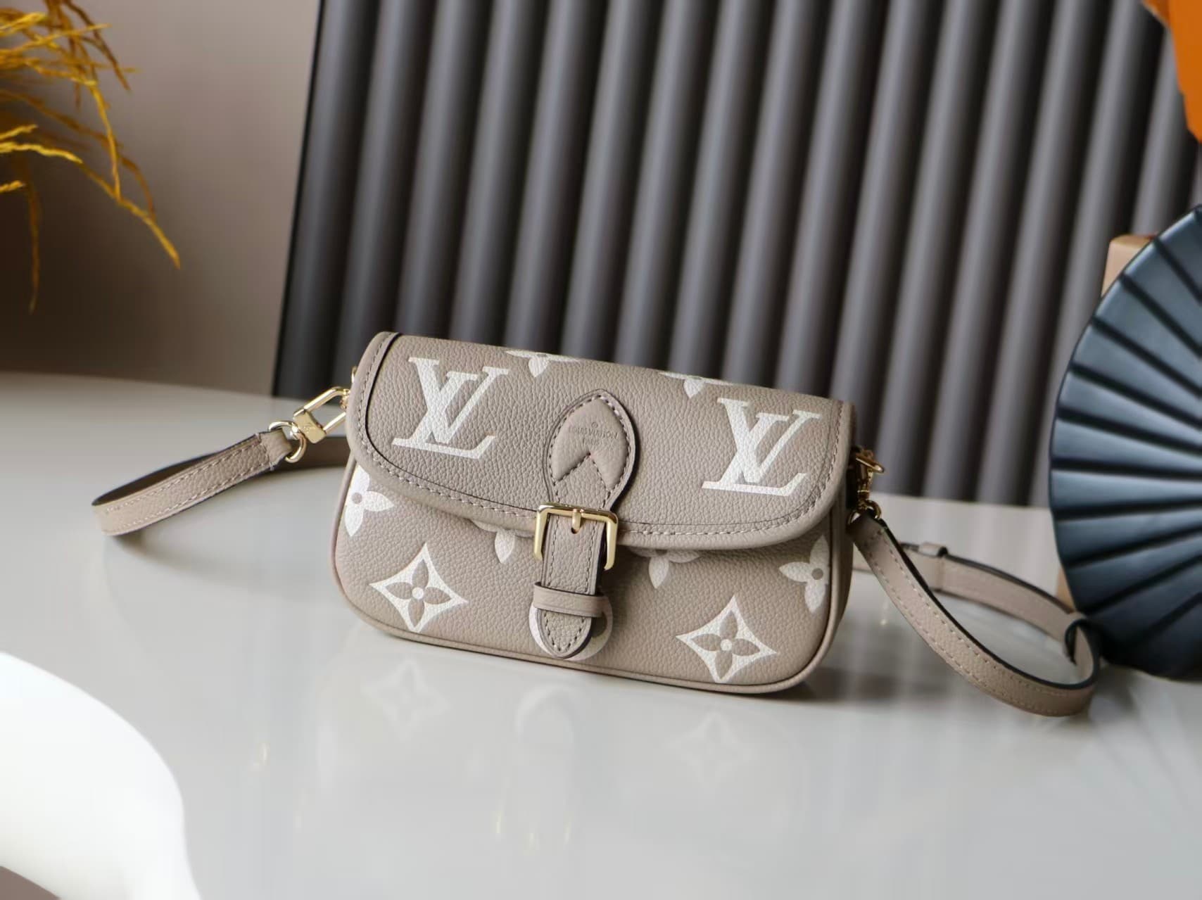 Louis Vuitton Nano Diane Monogram Empreinte embossed supple grained cowhide leather M83300 High