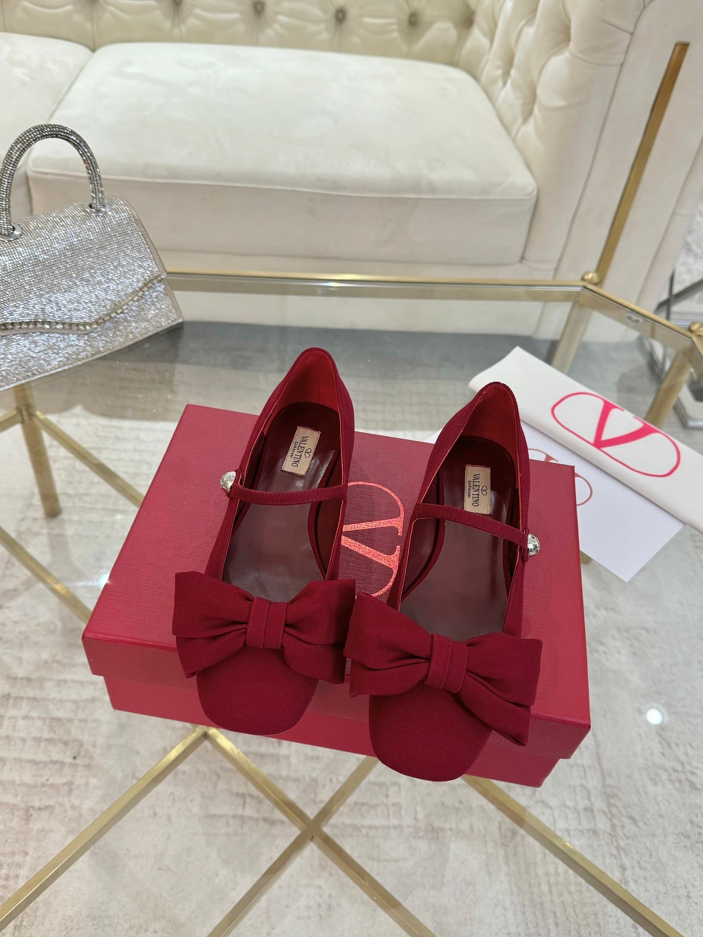 Valentino Garavani Bowjane Mary Jane Ballerina Flat Shoes Women