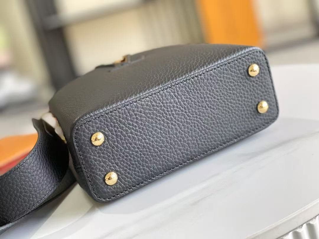 Louis Vuitton CAPUCINES Mini Taurillon Black M95509 Top