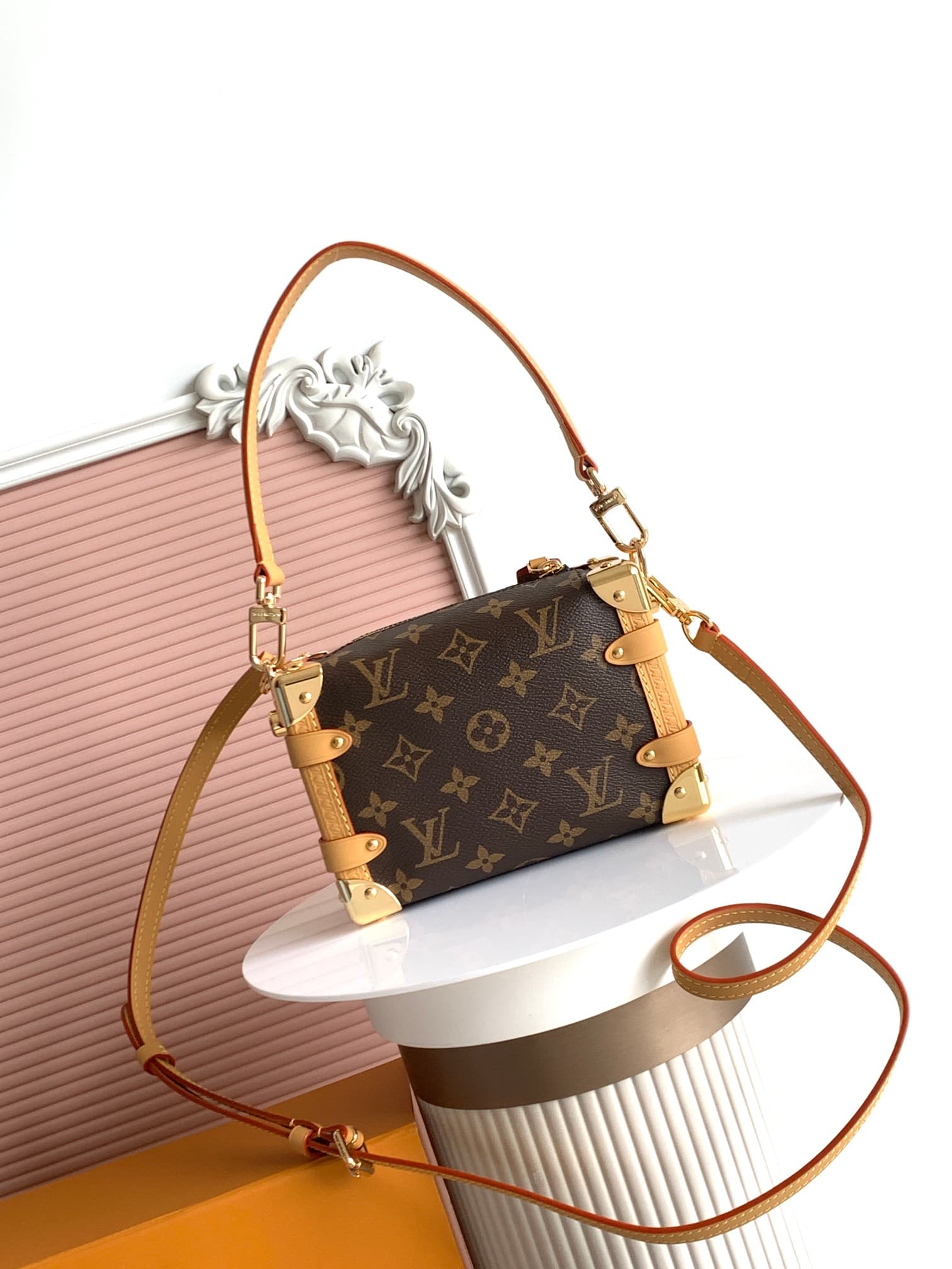 Louis Vuitton SIDE TRUNK PM Monogram coated canvas M46815 High