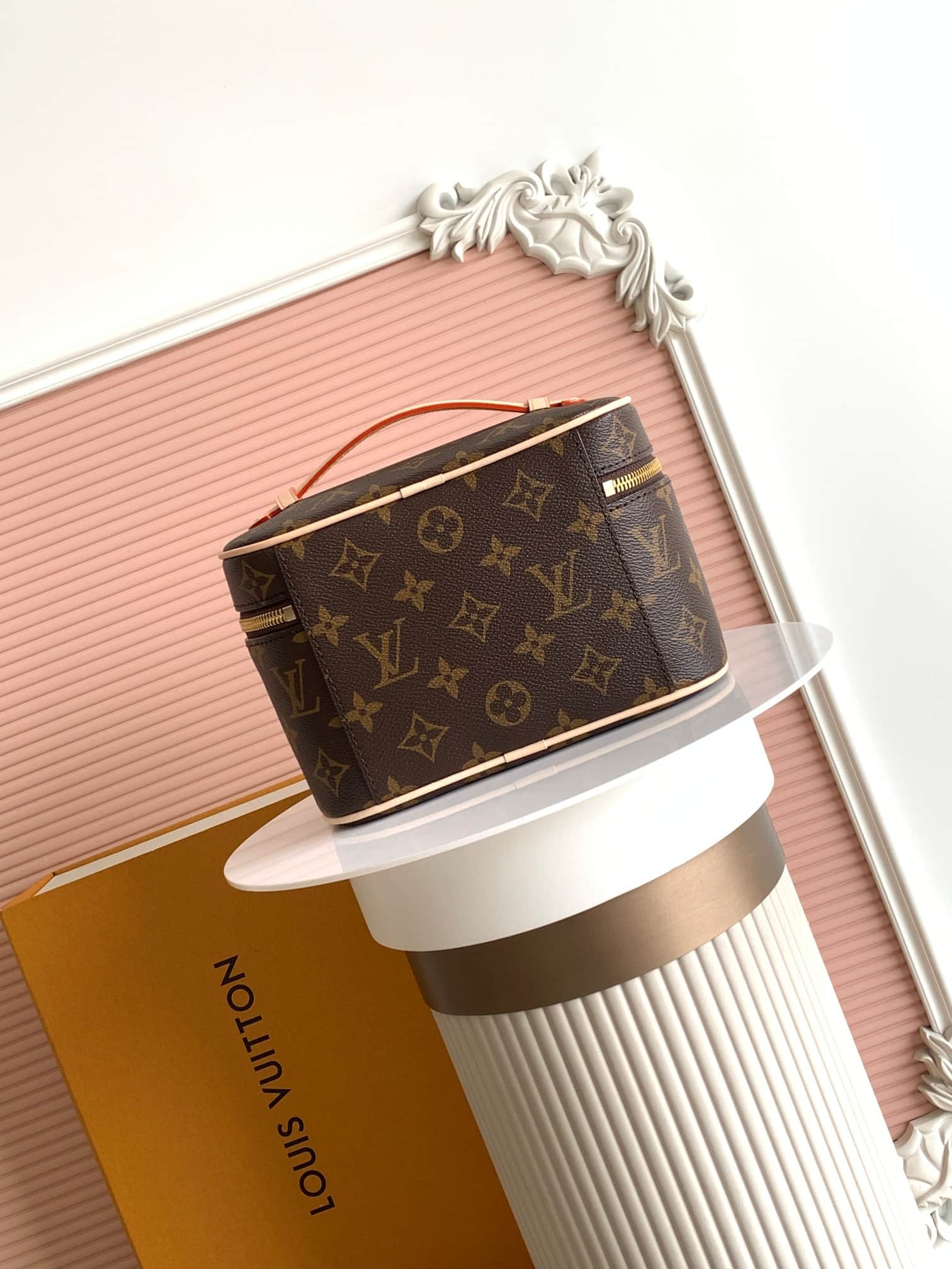 Louis Vuitton Nice Mini vanity Monogram coated canvas M44495 High