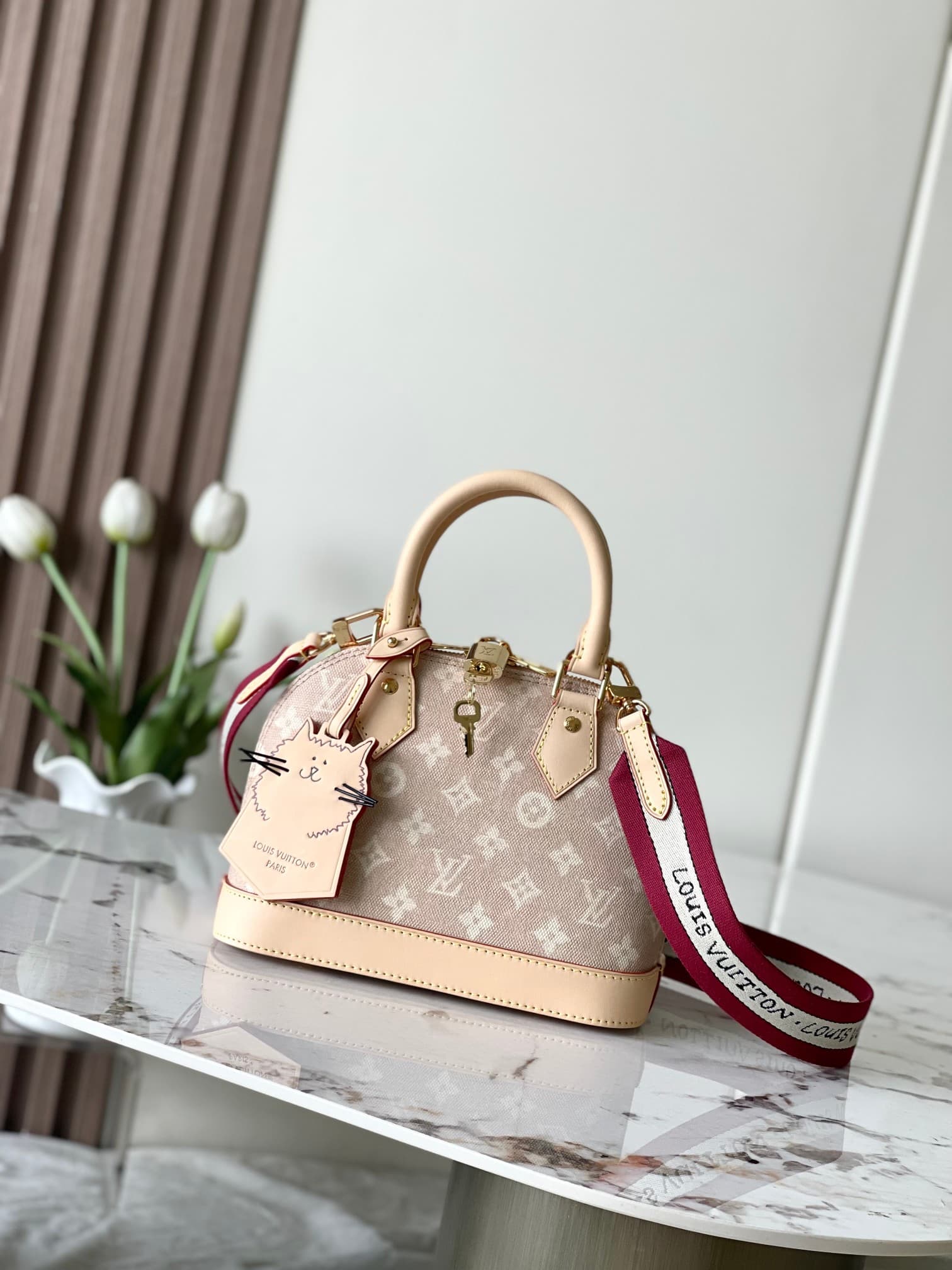 Louis Vuitton Alma BB Meowgram coated canvas M25728 High