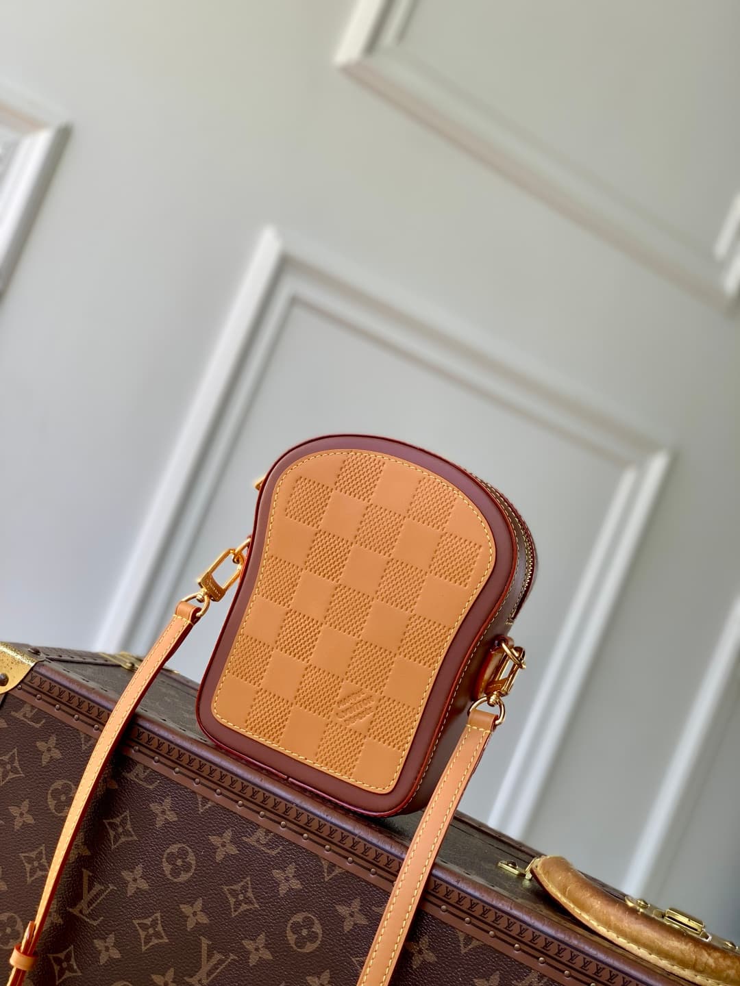Louis Vuitton Toast Wearable Wallet Damier cowhide leather M26984 High