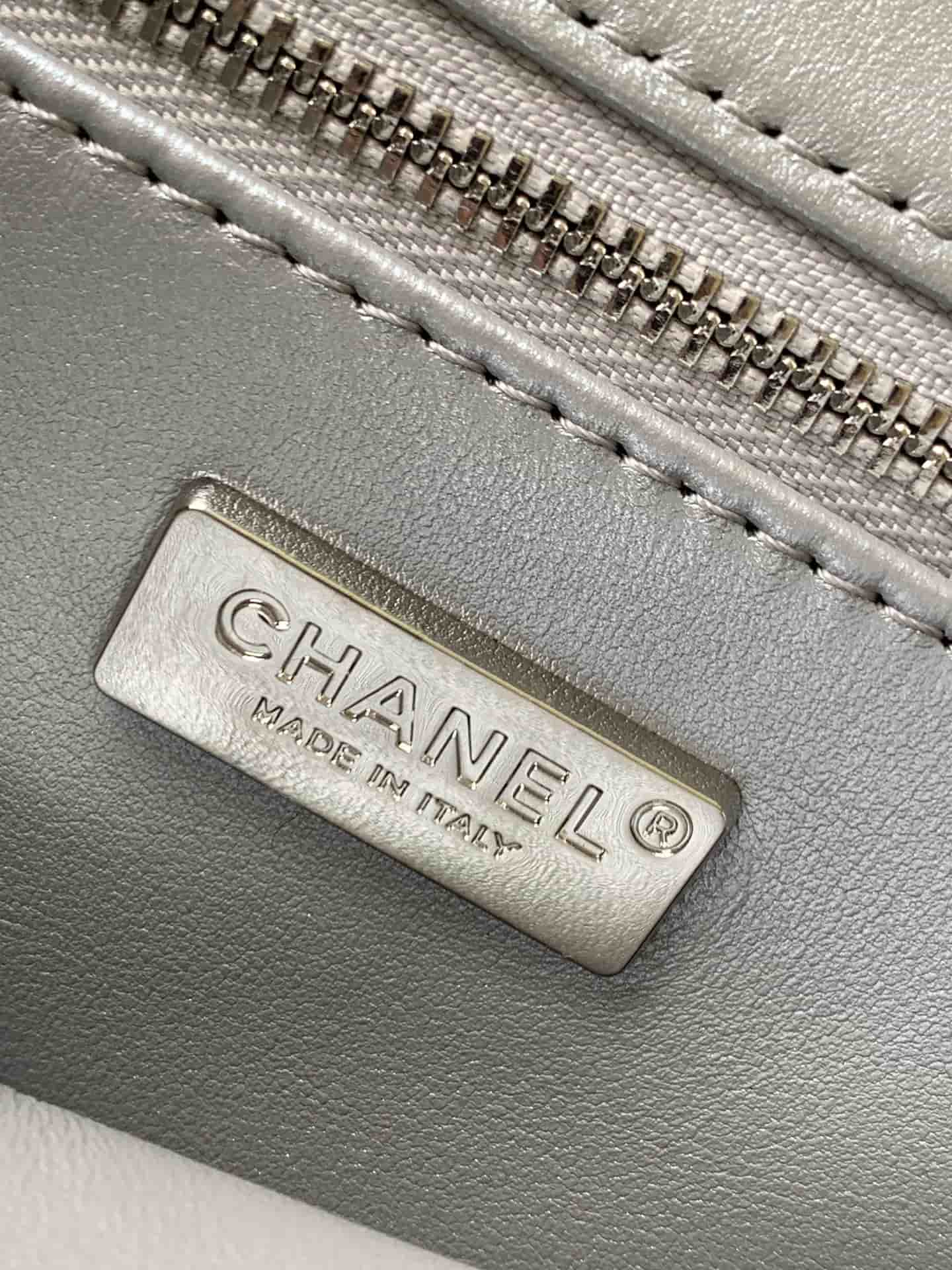 Chanel Flap Bag Sequins & Silver-Tone Metal AS4561  A
